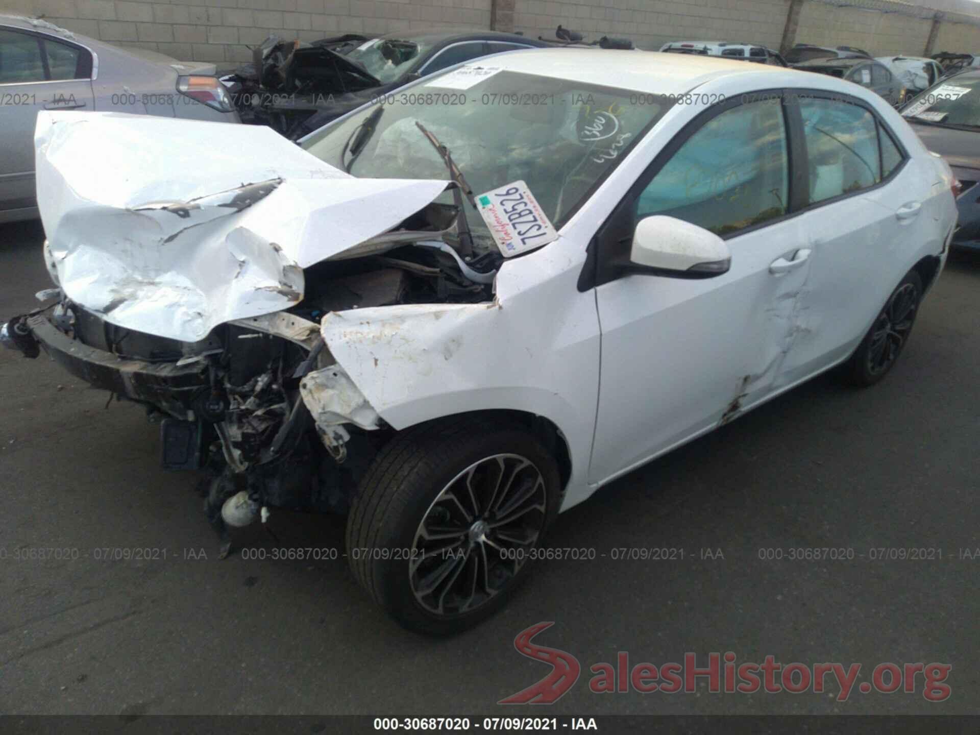 5YFBURHE4GP414786 2016 TOYOTA COROLLA