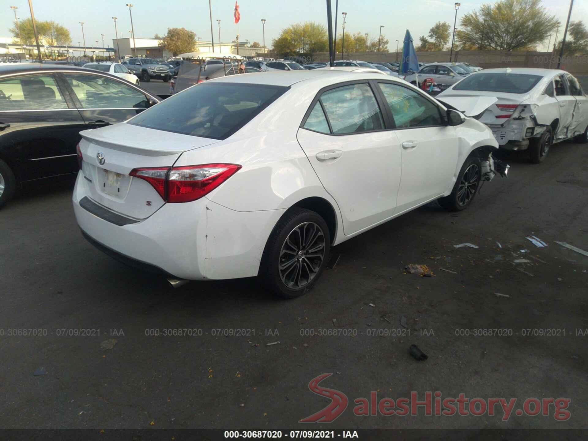 5YFBURHE4GP414786 2016 TOYOTA COROLLA