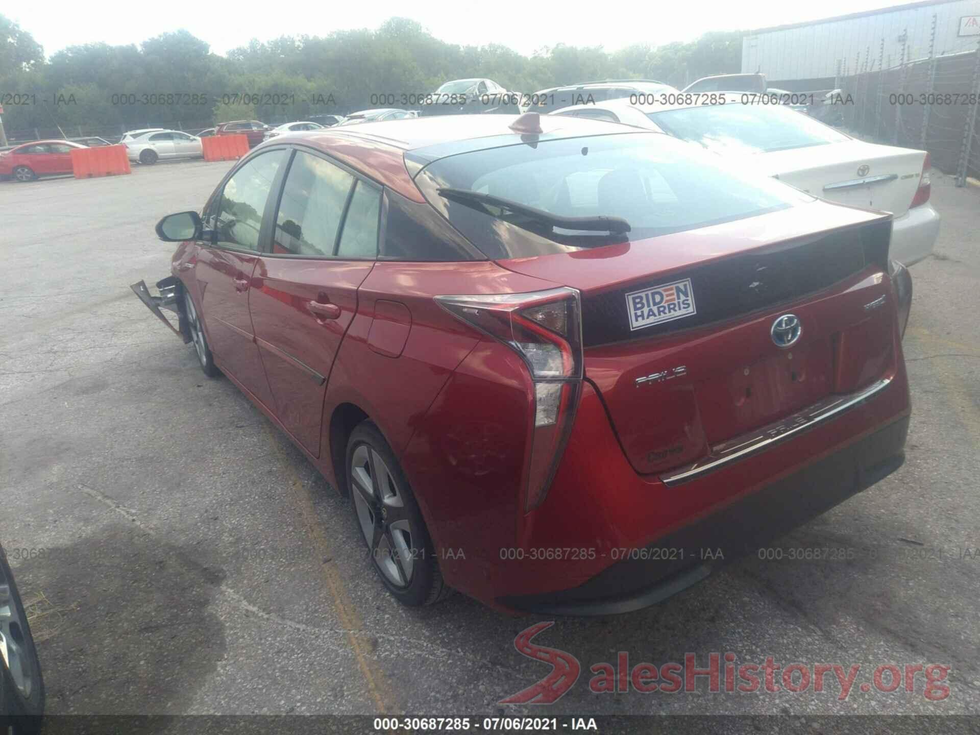 JTDKARFU9G3521246 2016 TOYOTA PRIUS