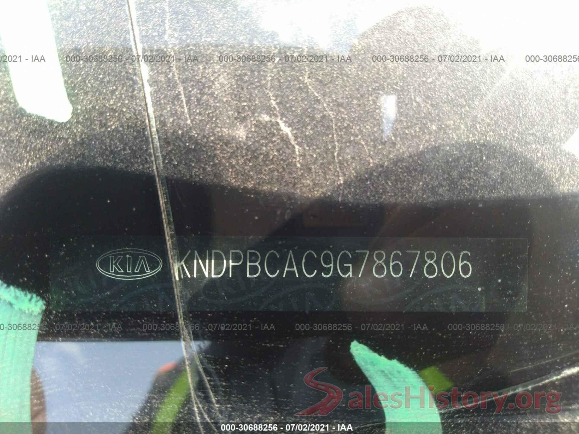 KNDPBCAC9G7867806 2016 KIA SPORTAGE