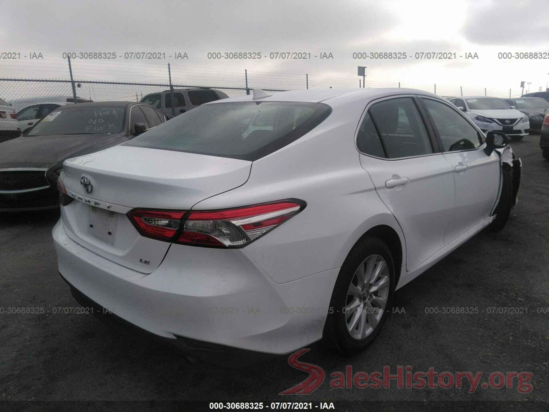 4T1B11HK0KU728412 2019 TOYOTA CAMRY