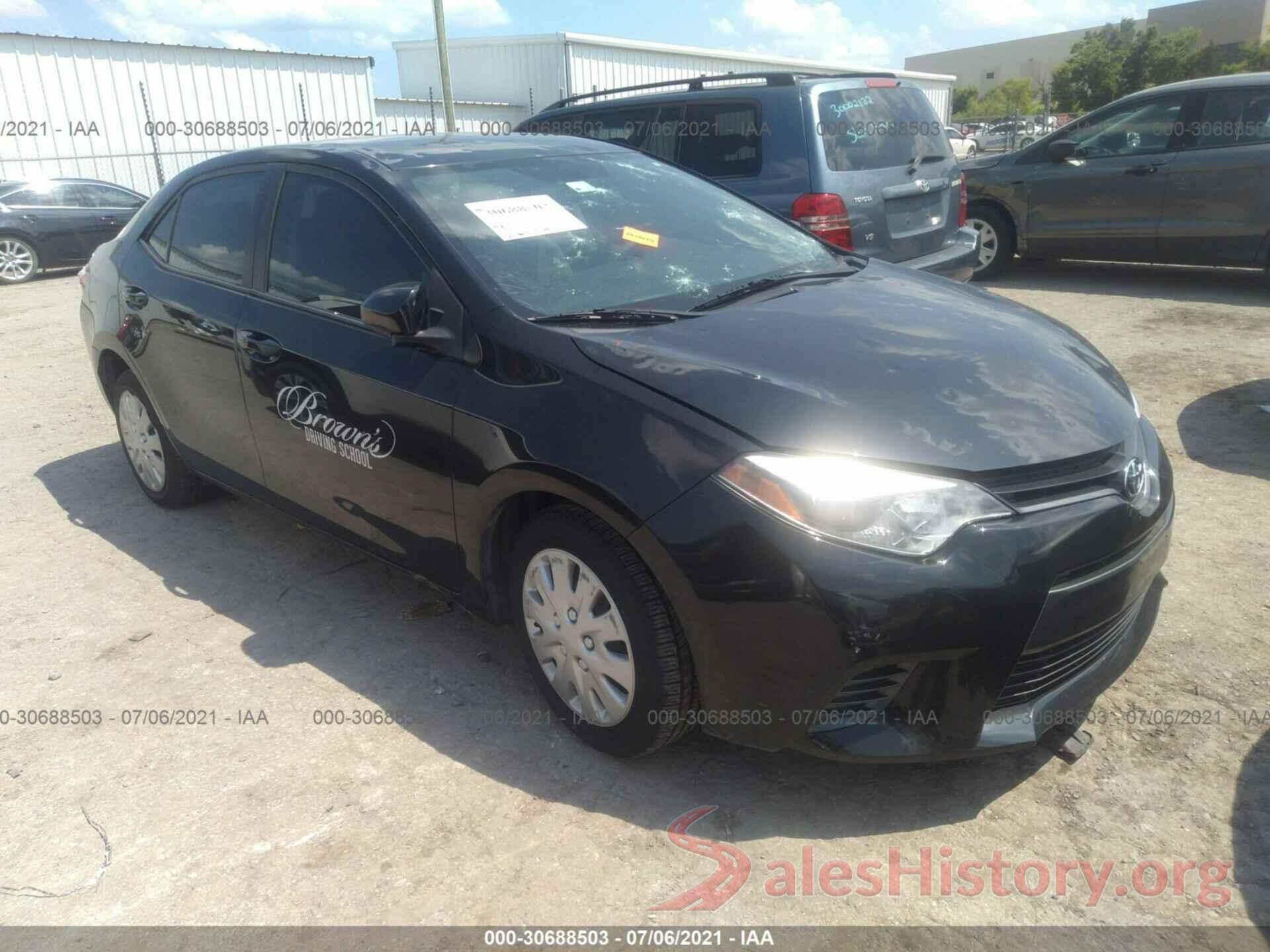 5YFBURHEXGP442317 2016 TOYOTA COROLLA