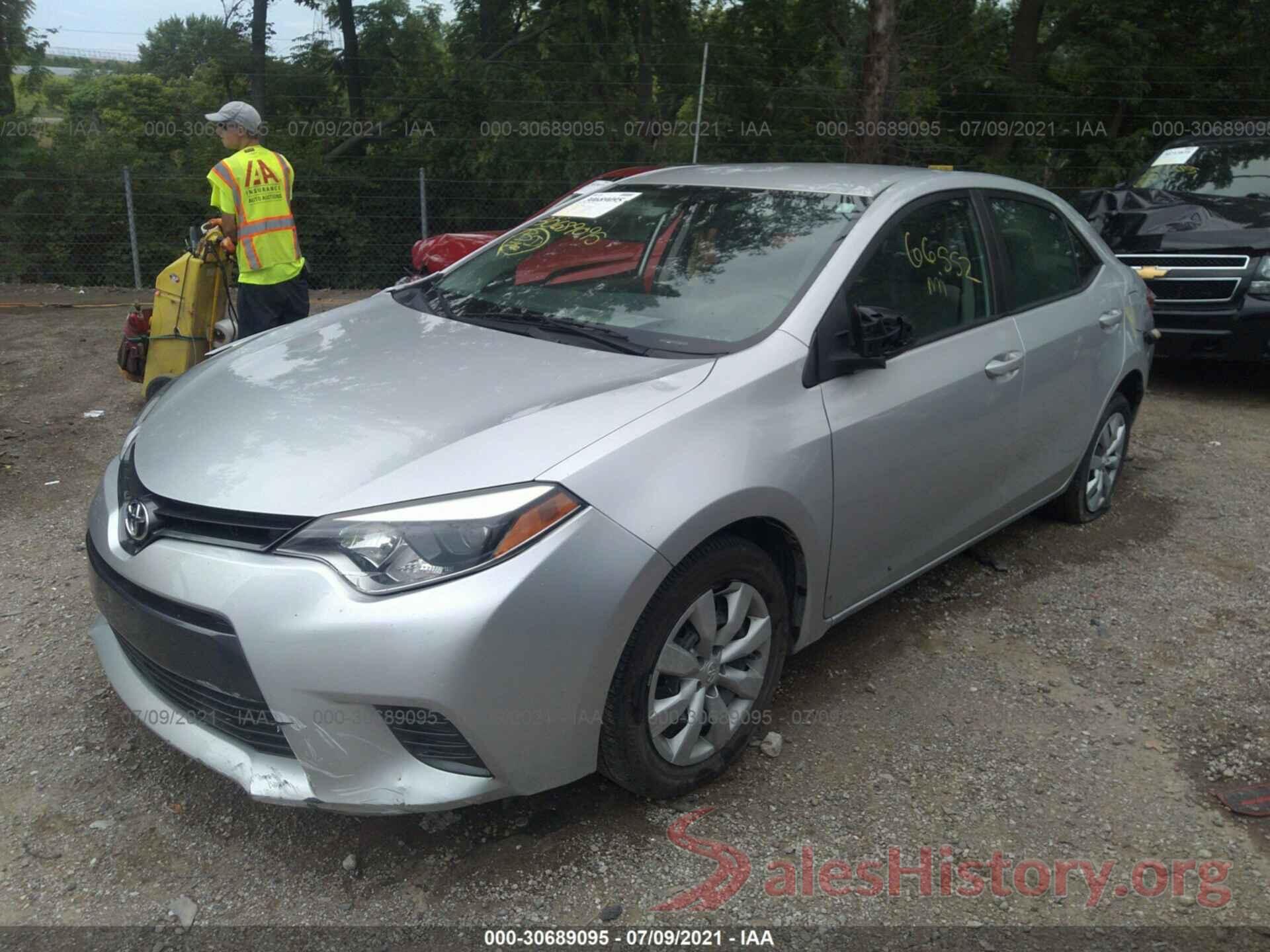 5YFBURHEXGP446593 2016 TOYOTA COROLLA