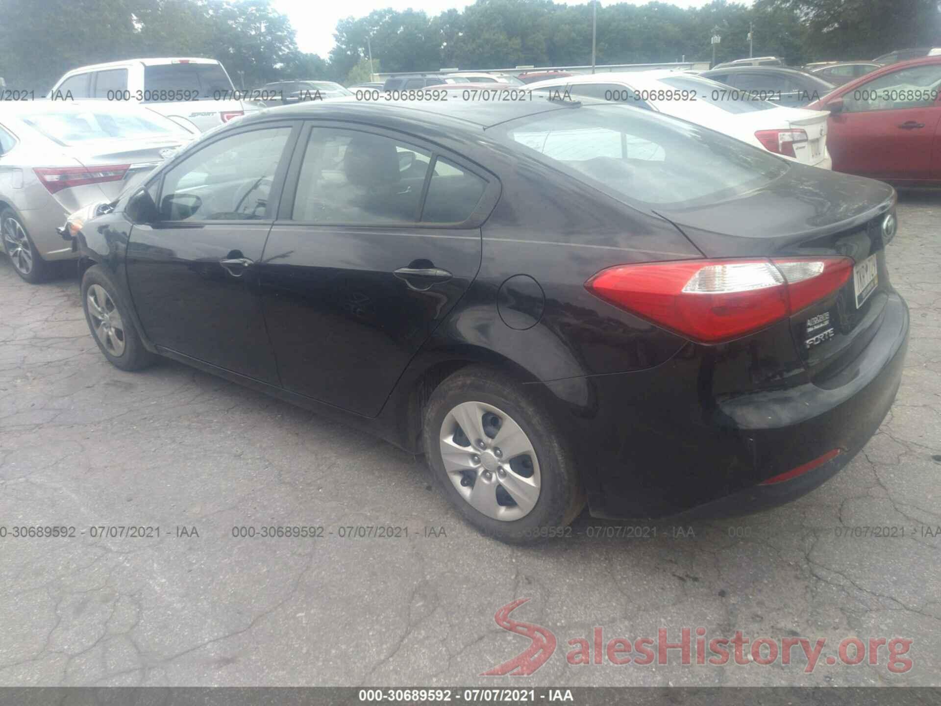 KNAFX4A65G5549235 2016 KIA FORTE