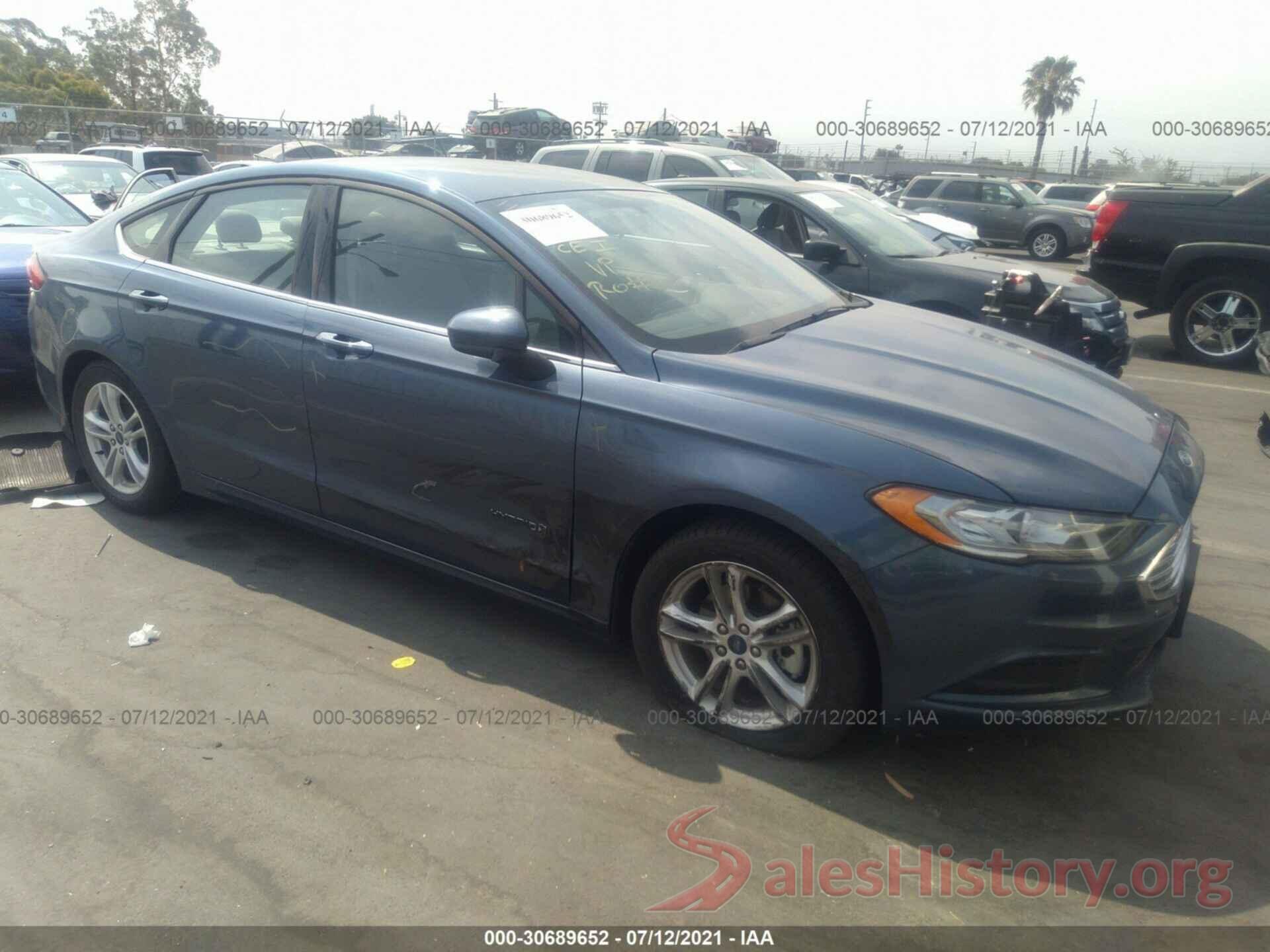 3FA6P0LUXJR171236 2018 FORD FUSION HYBRID