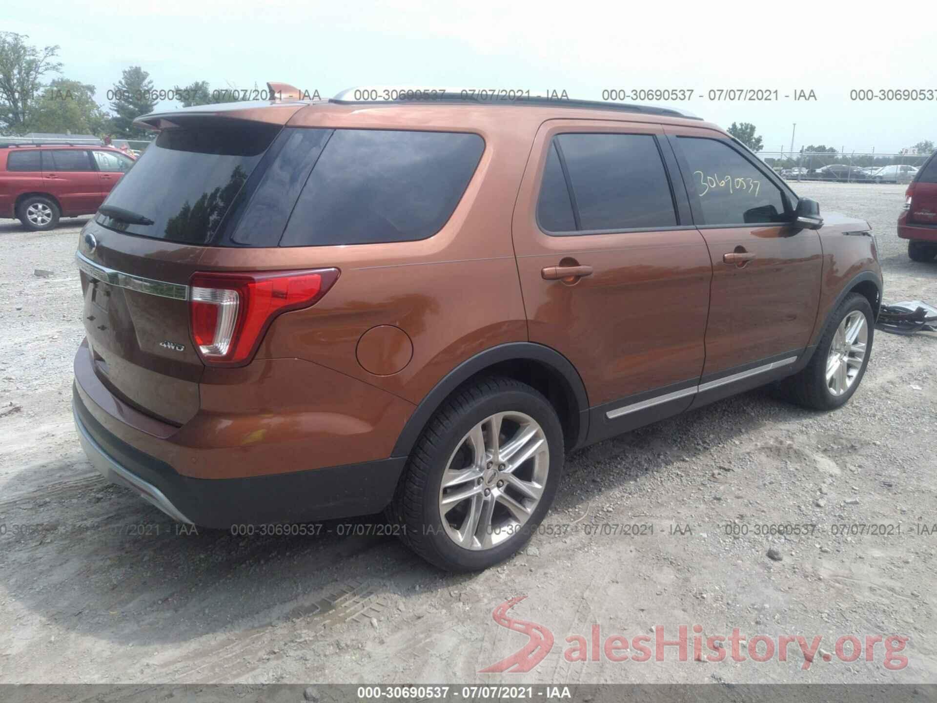 1FM5K8D87HGA10358 2017 FORD EXPLORER