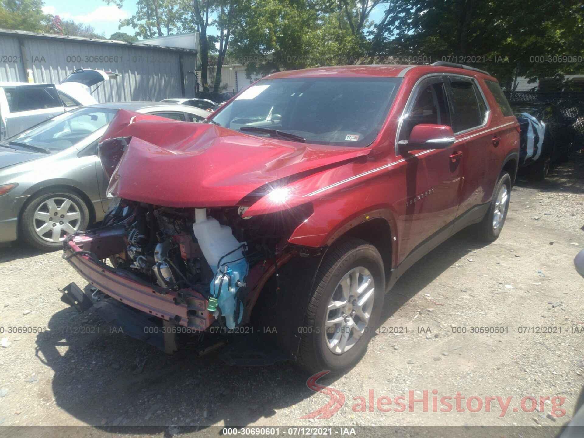 1GNERGKW2MJ118533 2021 CHEVROLET TRAVERSE