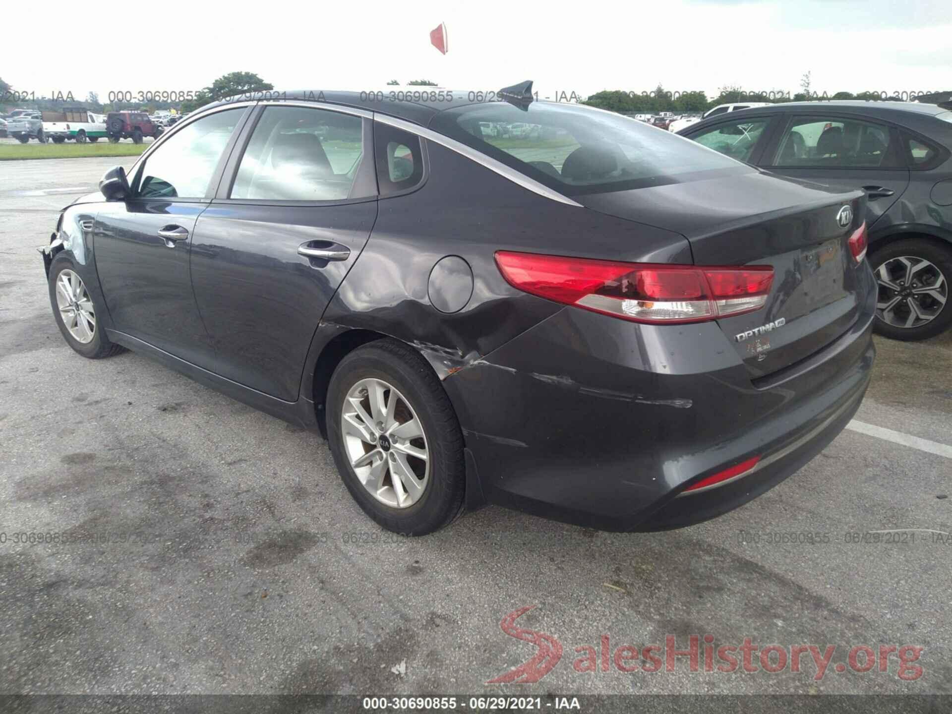 KNAGT4L39G5107397 2016 KIA OPTIMA