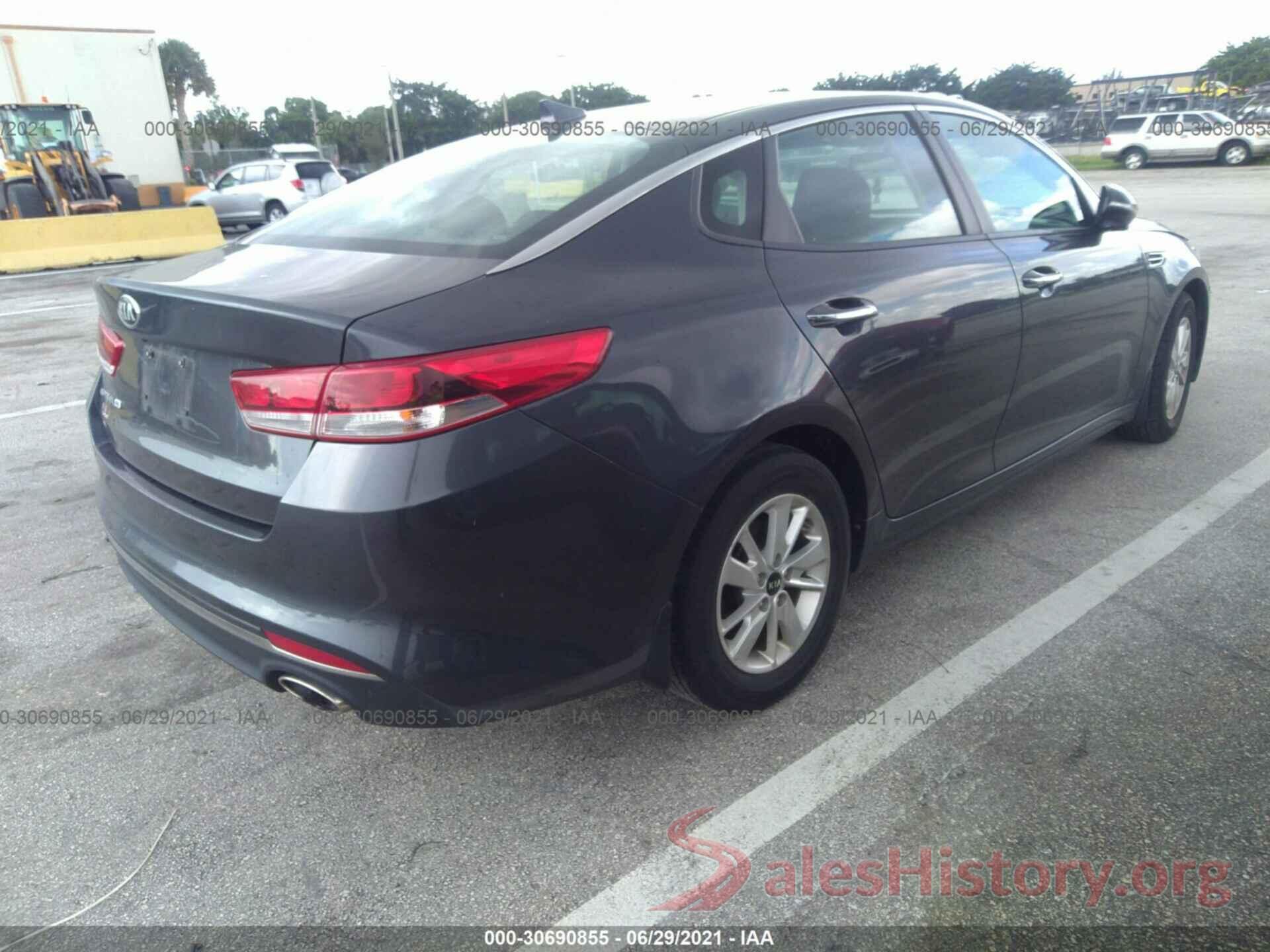 KNAGT4L39G5107397 2016 KIA OPTIMA