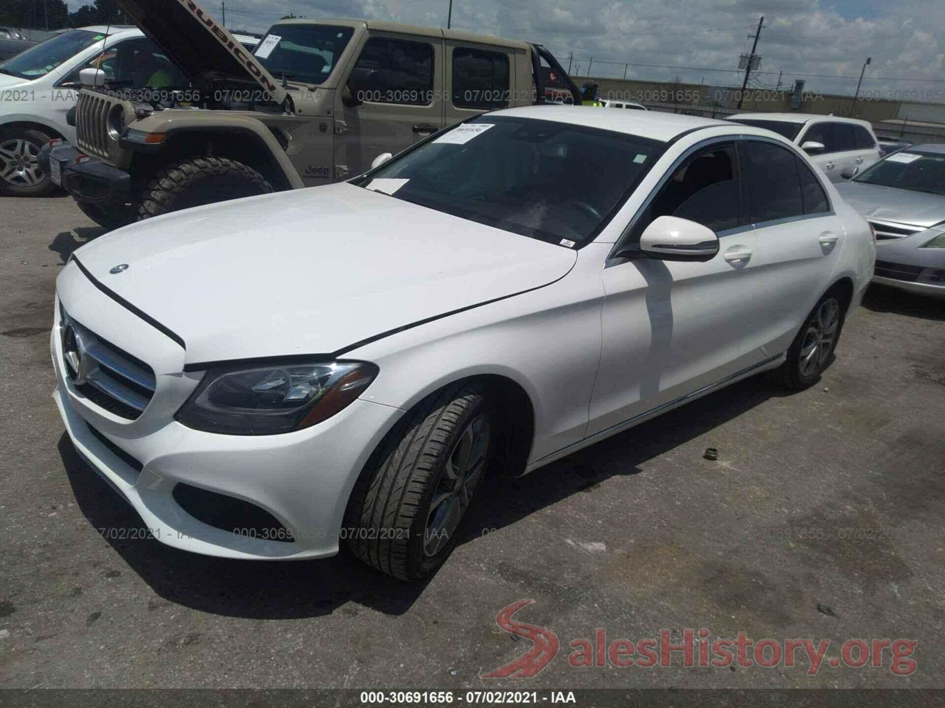 55SWF4JB4GU123827 2016 MERCEDES-BENZ C-CLASS