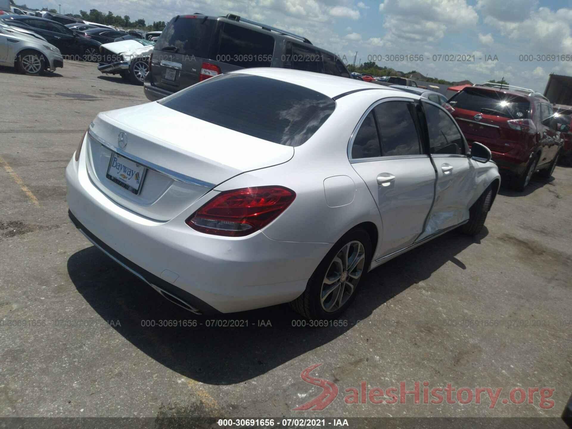 55SWF4JB4GU123827 2016 MERCEDES-BENZ C-CLASS