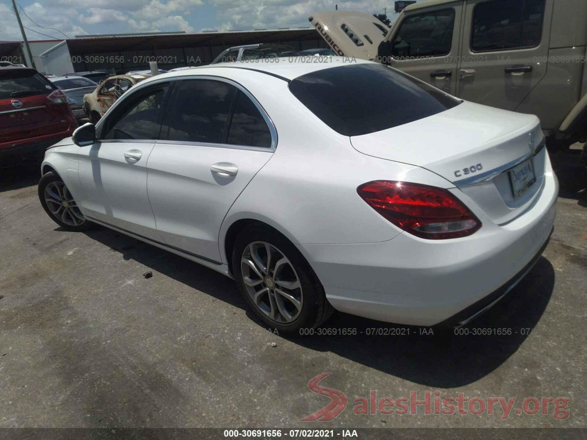 55SWF4JB4GU123827 2016 MERCEDES-BENZ C-CLASS