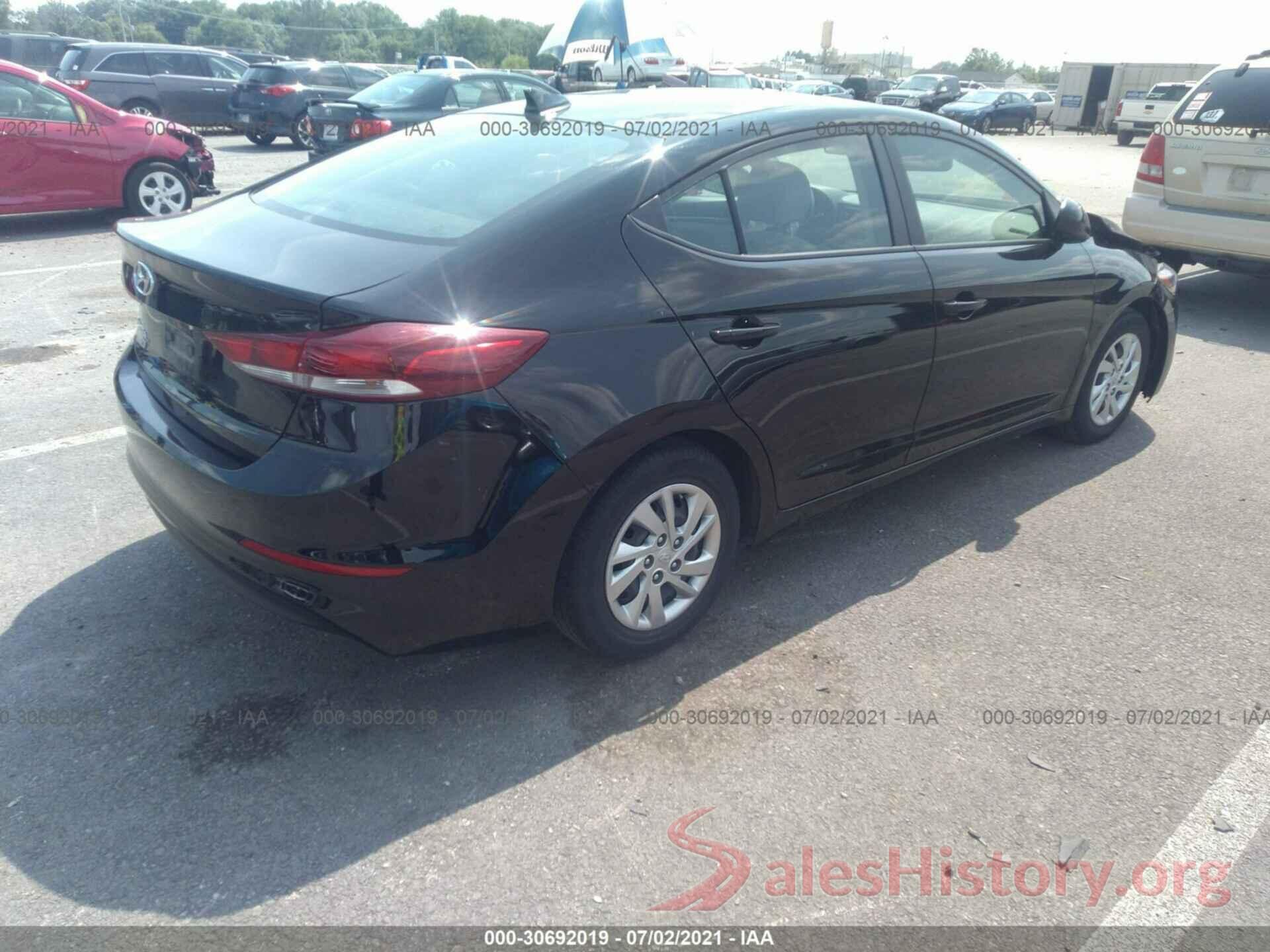 KMHD74LF4HU384854 2017 HYUNDAI ELANTRA