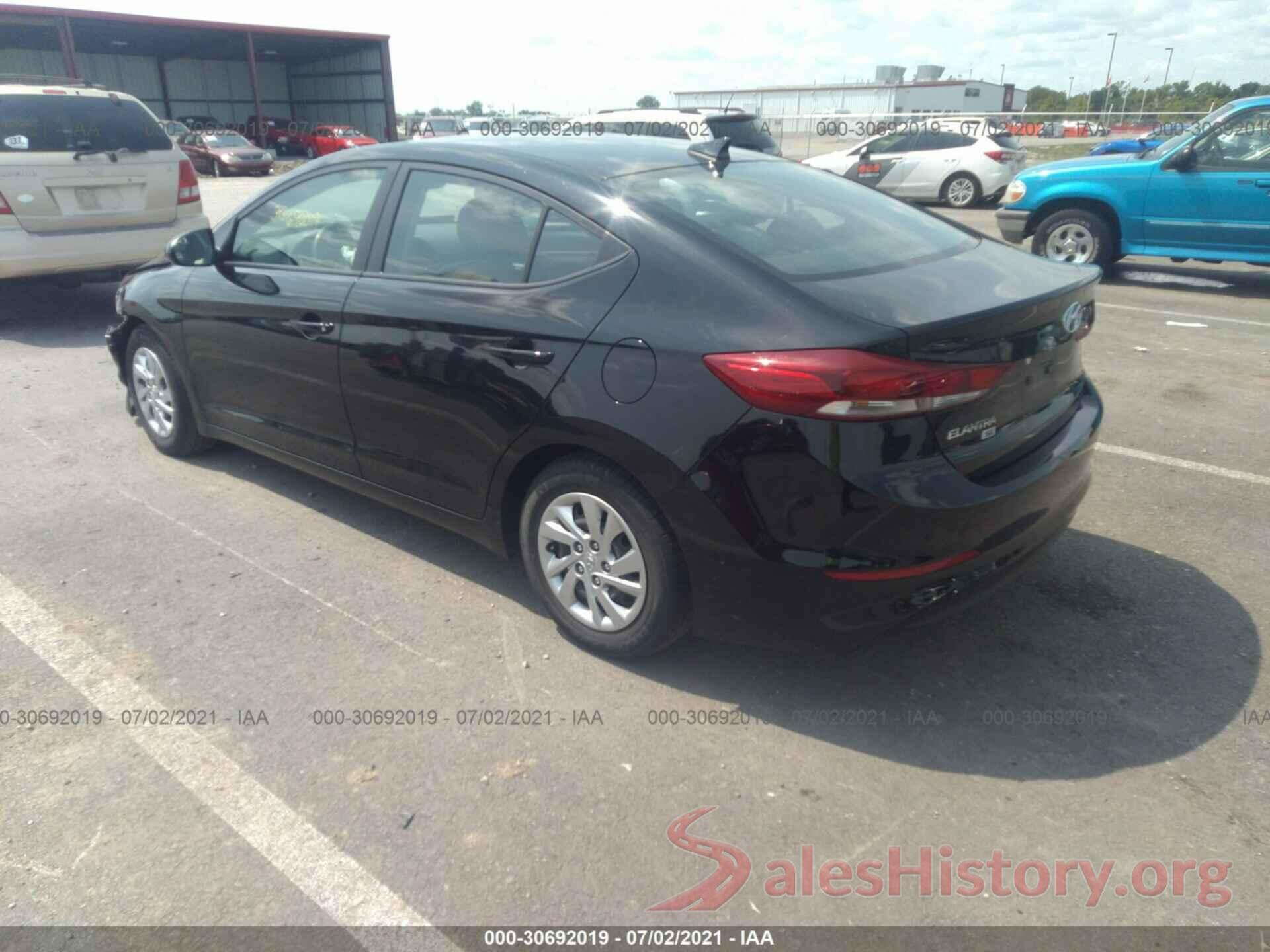 KMHD74LF4HU384854 2017 HYUNDAI ELANTRA