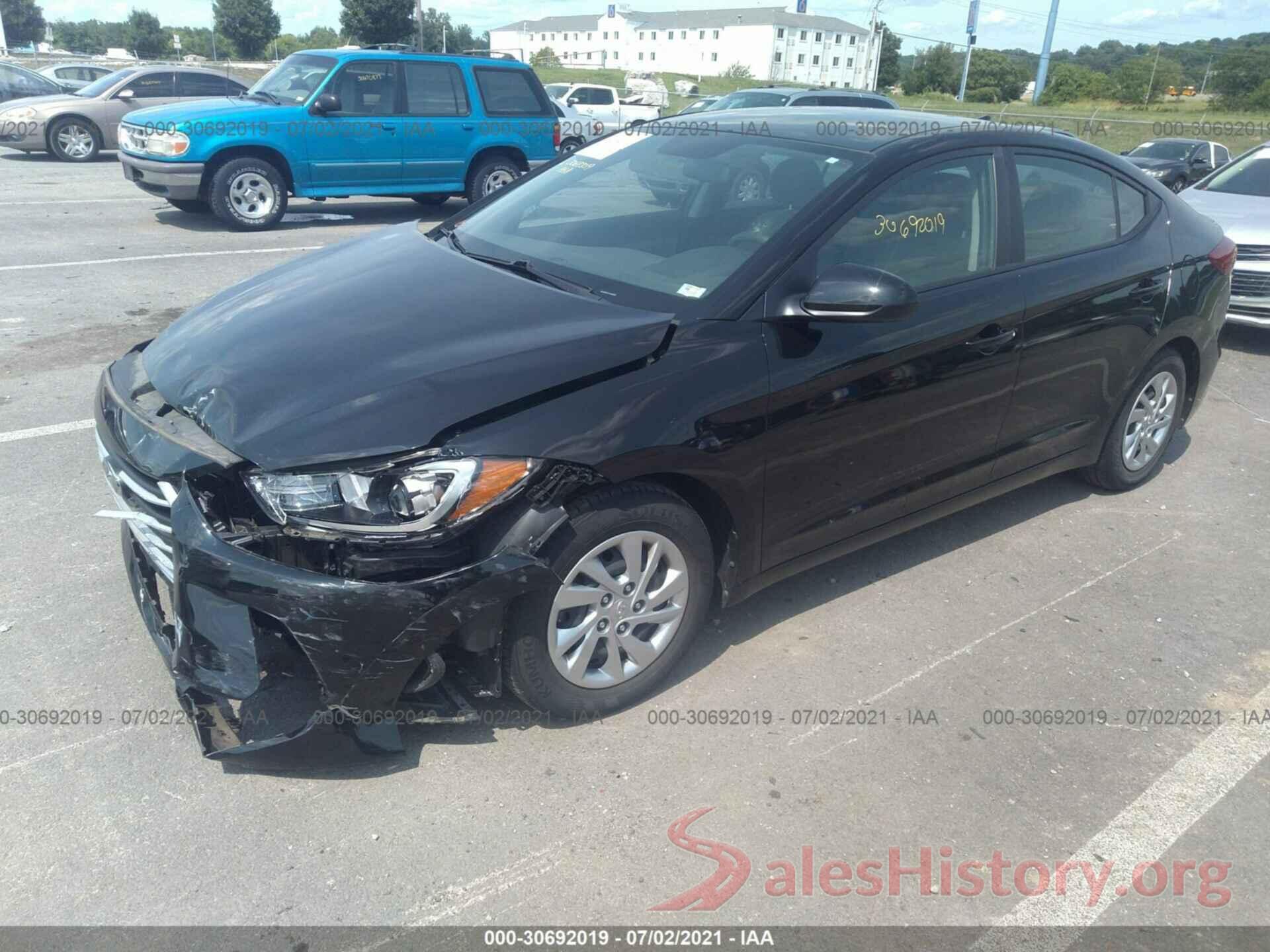 KMHD74LF4HU384854 2017 HYUNDAI ELANTRA