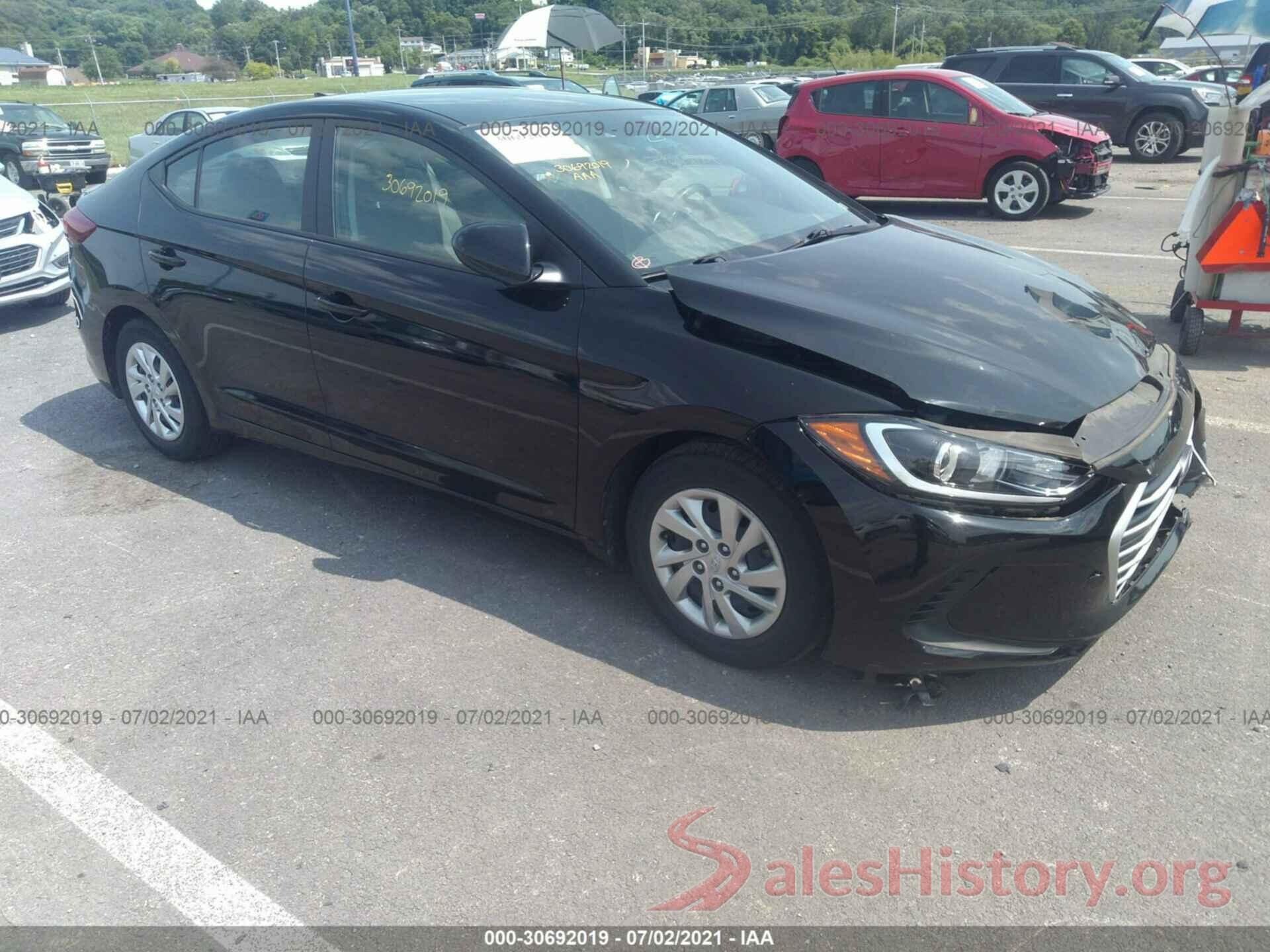 KMHD74LF4HU384854 2017 HYUNDAI ELANTRA