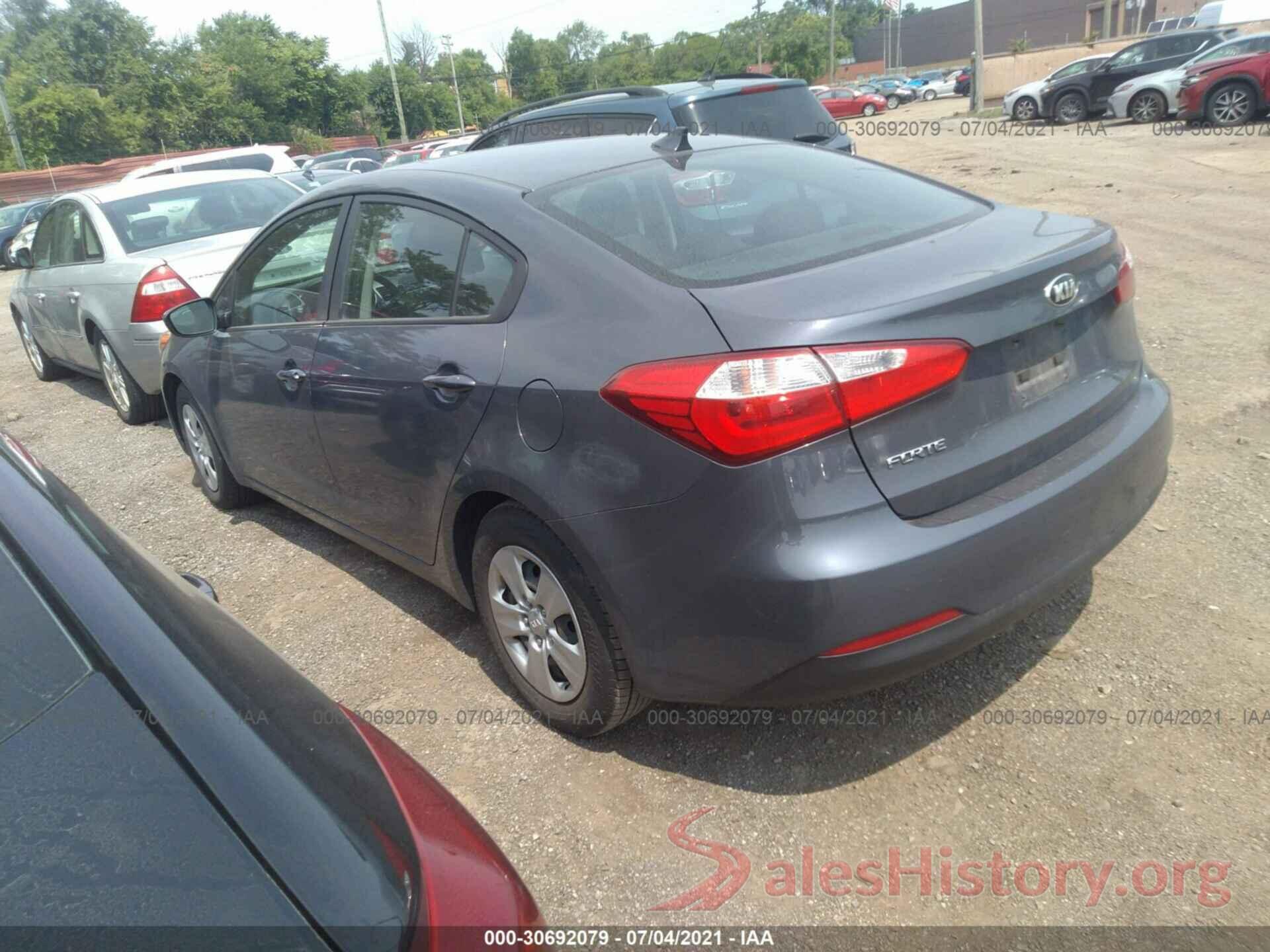 KNAFK4A65G5571086 2016 KIA FORTE