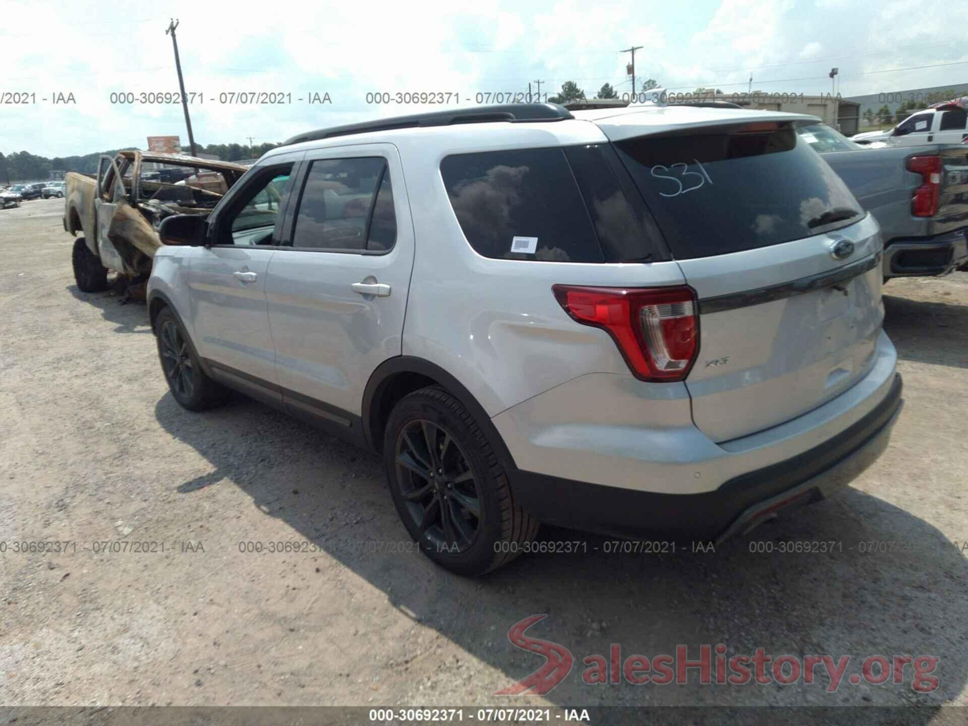 1FM5K7D81HGB69953 2017 FORD EXPLORER