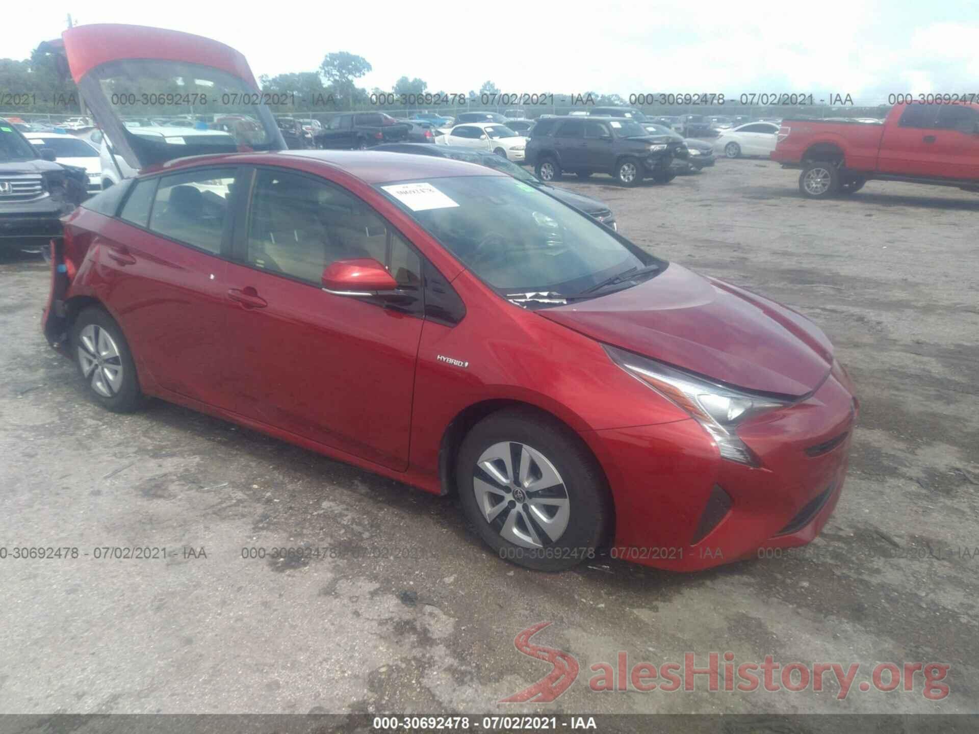 JTDKARFU0H3051786 2017 TOYOTA PRIUS