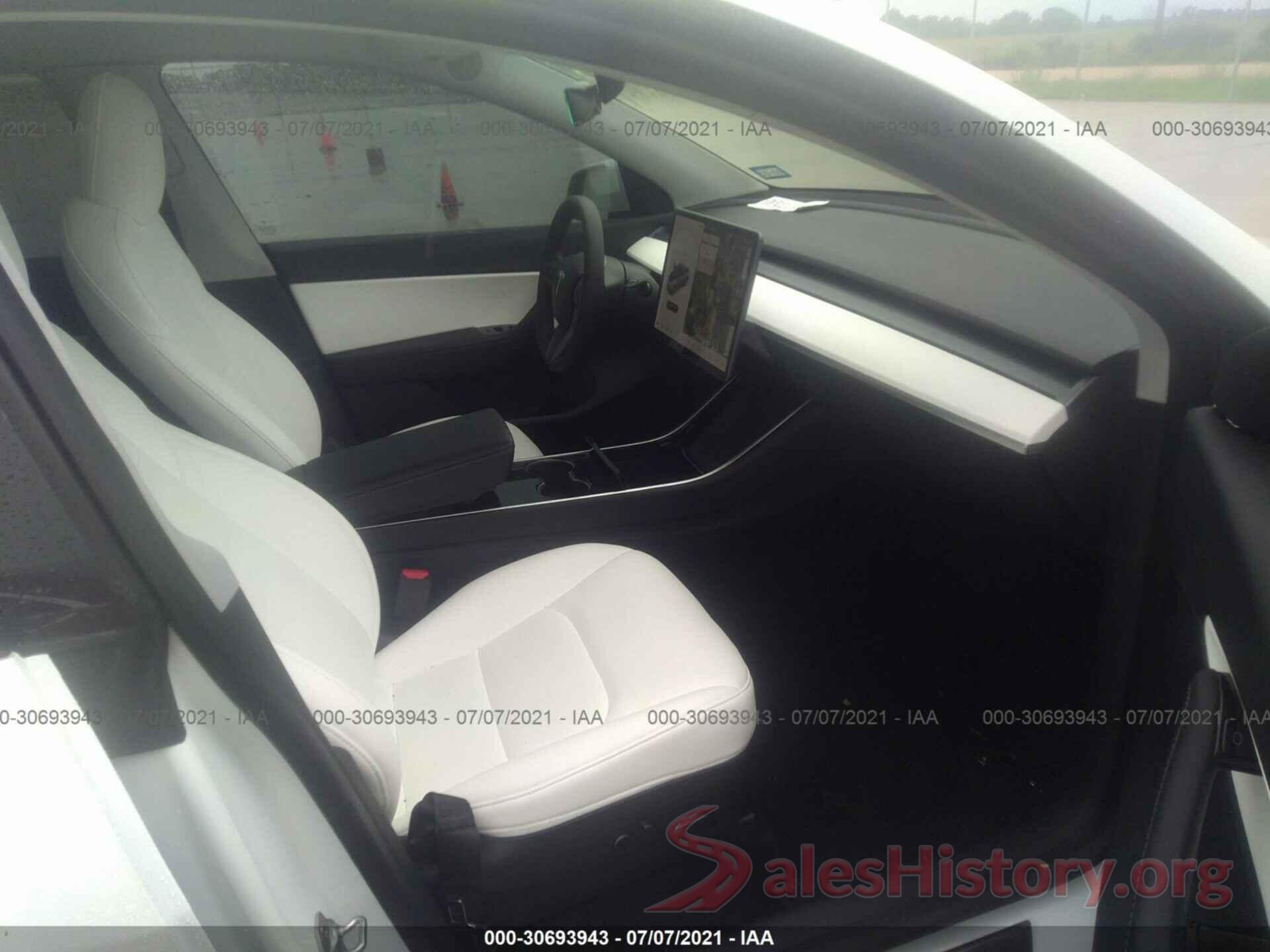 5YJYGDED6MF109152 2021 TESLA MODEL Y