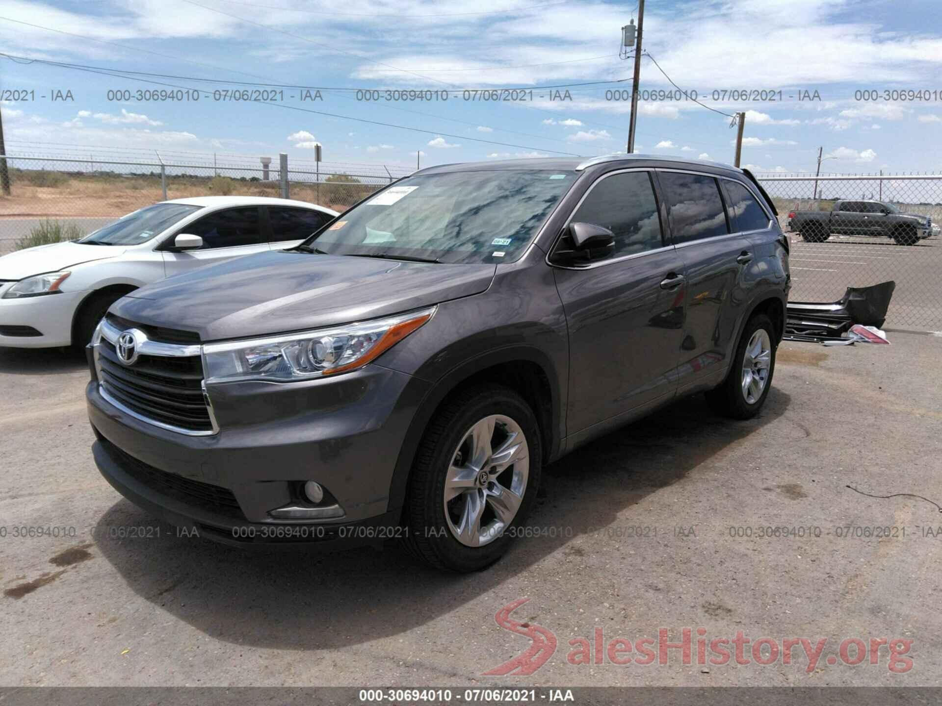 5TDYKRFH3GS157303 2016 TOYOTA HIGHLANDER