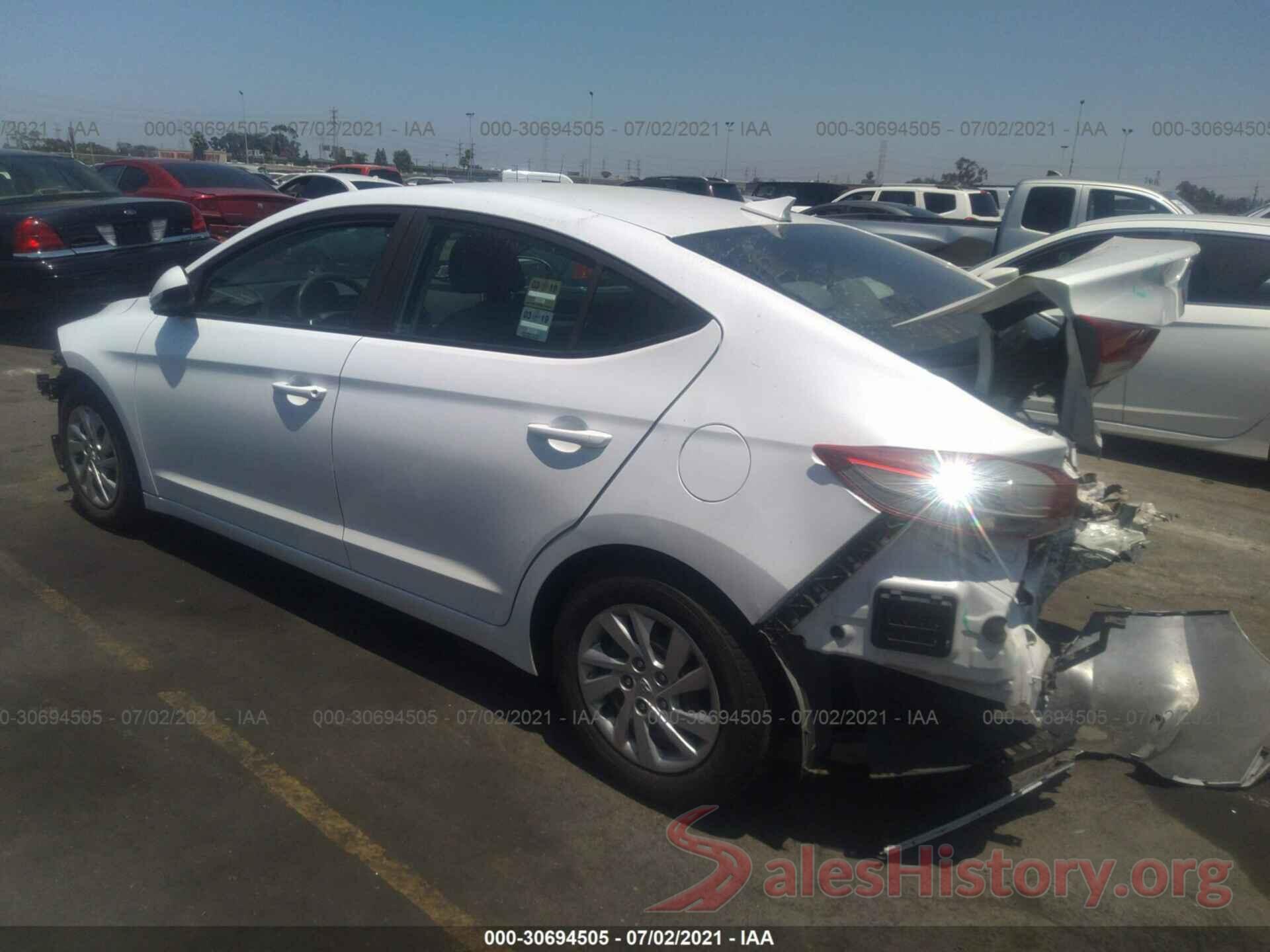 5NPD74LFXHH081852 2017 HYUNDAI ELANTRA