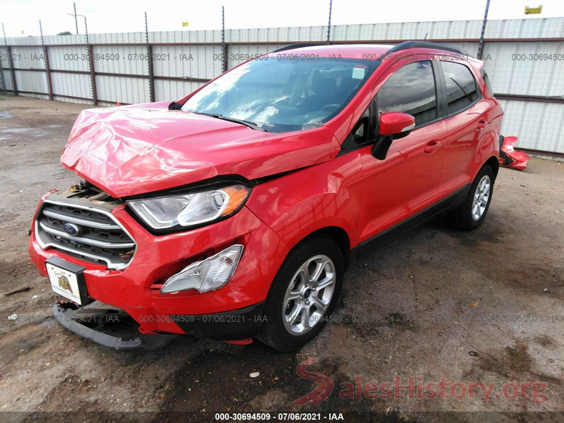 MAJ3S2GE6KC273195 2019 FORD ECOSPORT