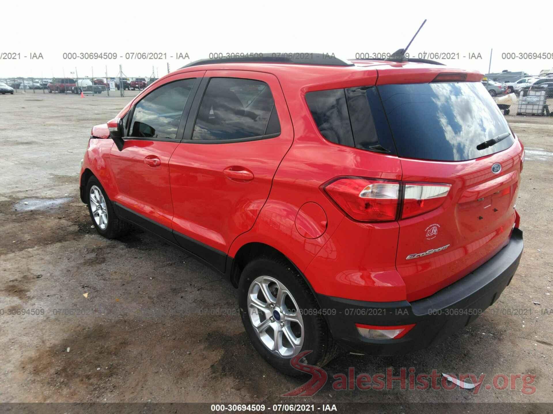 MAJ3S2GE6KC273195 2019 FORD ECOSPORT