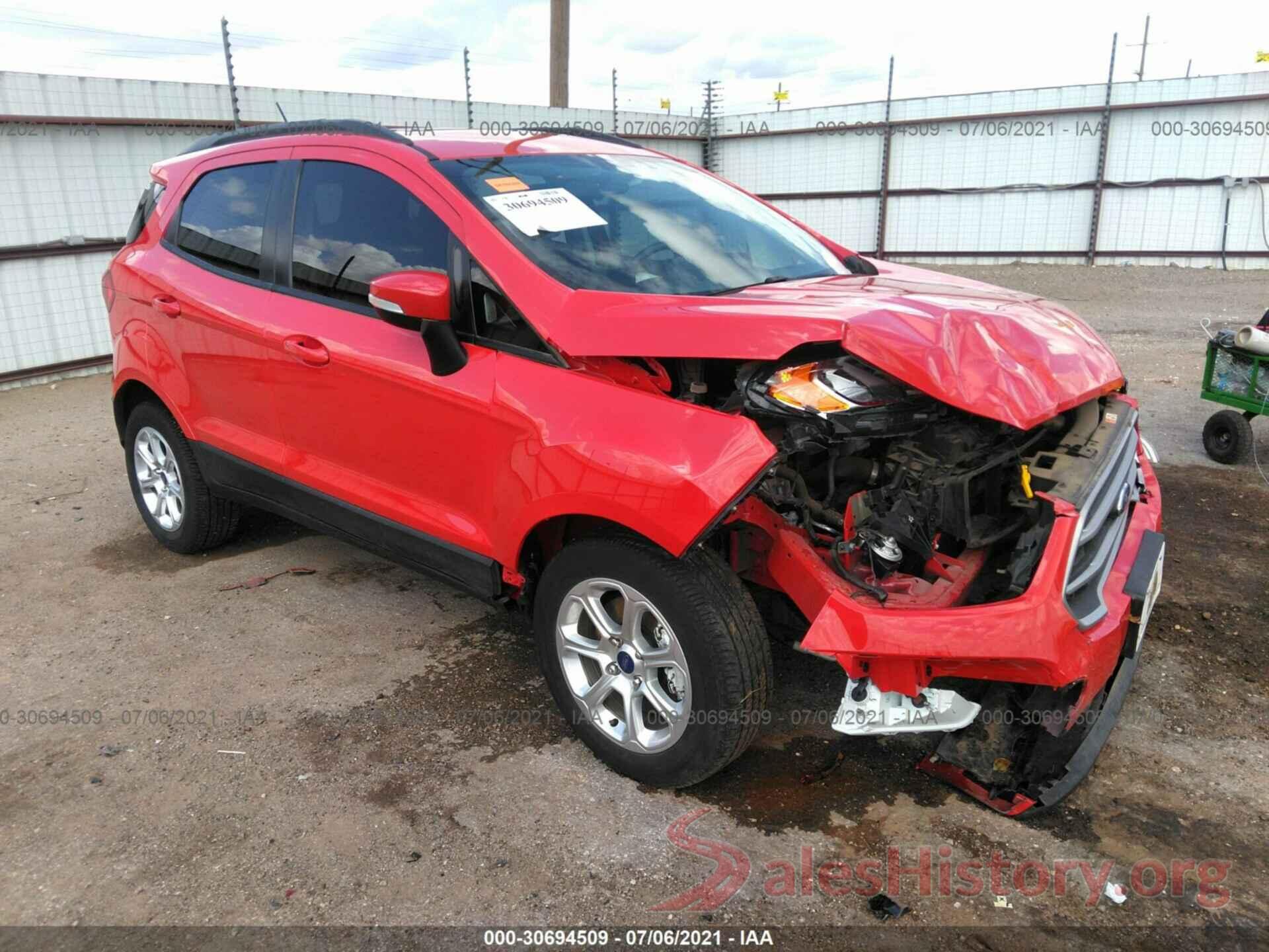 MAJ3S2GE6KC273195 2019 FORD ECOSPORT