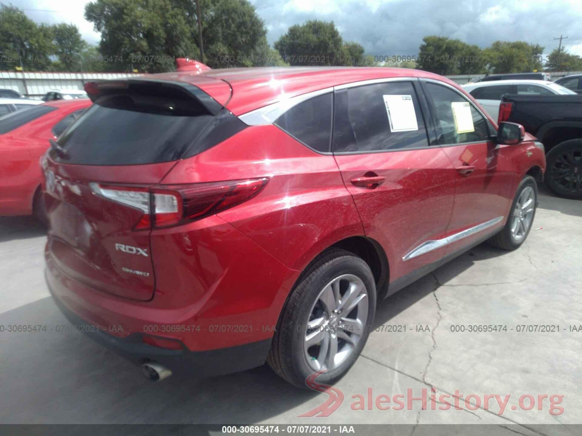 5J8TC2H70LL012851 2020 ACURA RDX