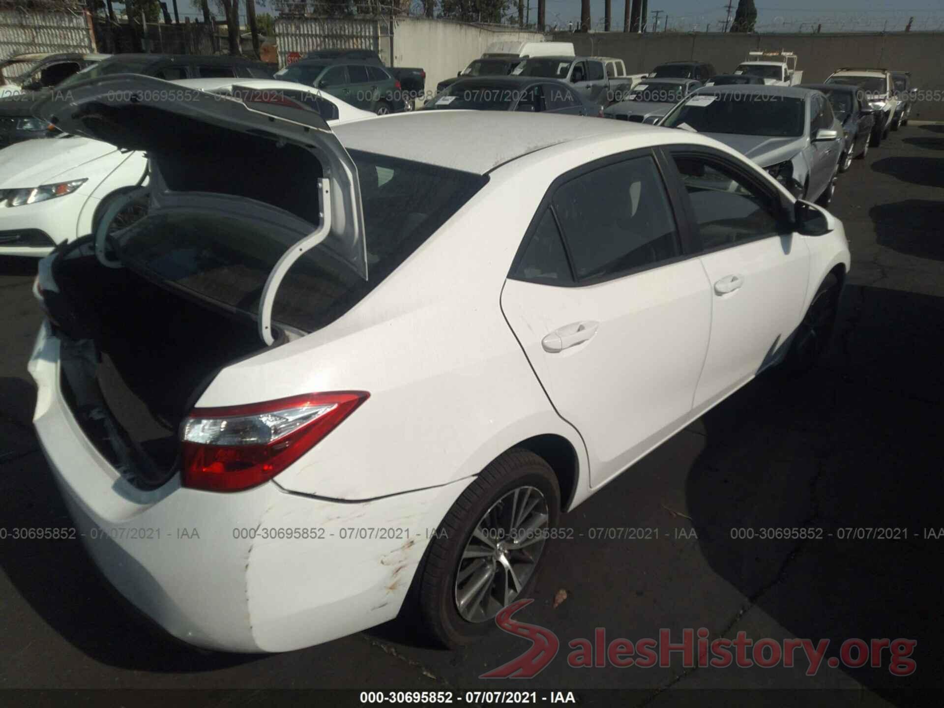 5YFBURHE8GP548345 2016 TOYOTA COROLLA