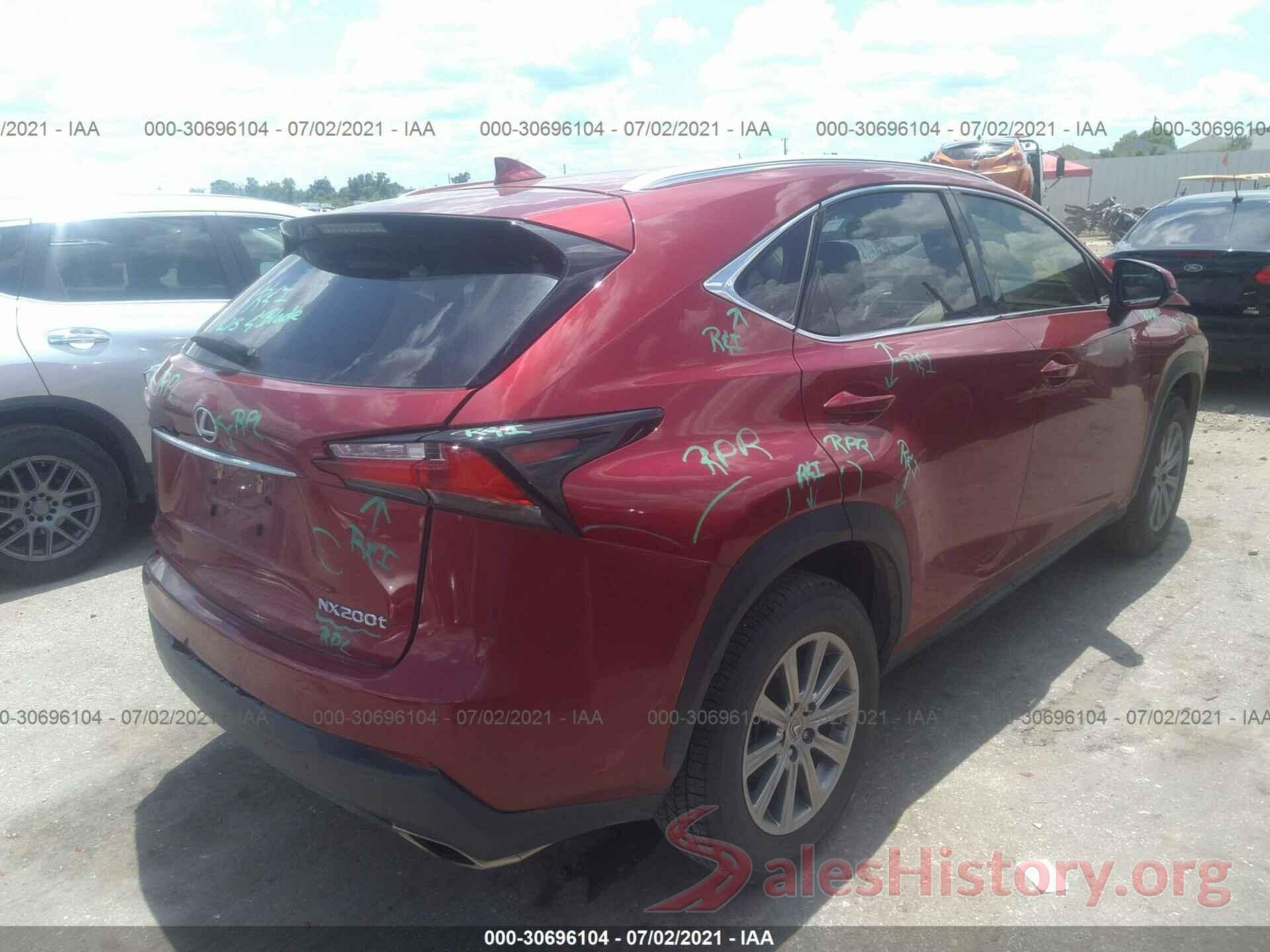 JTJYARBZ6H2065304 2017 LEXUS NX