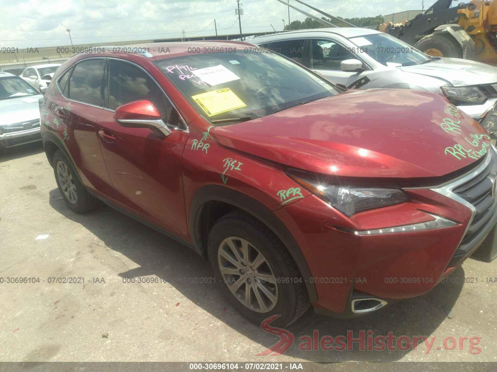 JTJYARBZ6H2065304 2017 LEXUS NX