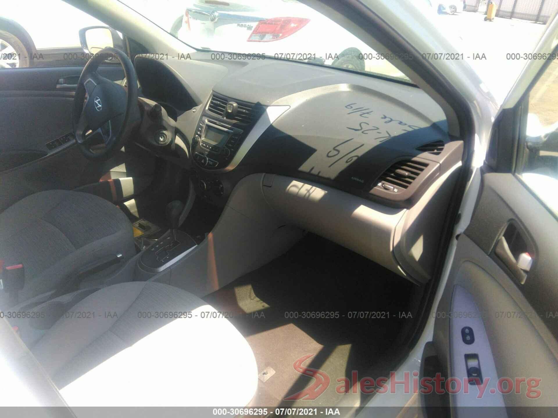 KMHCT5AE5HU344614 2017 HYUNDAI ACCENT