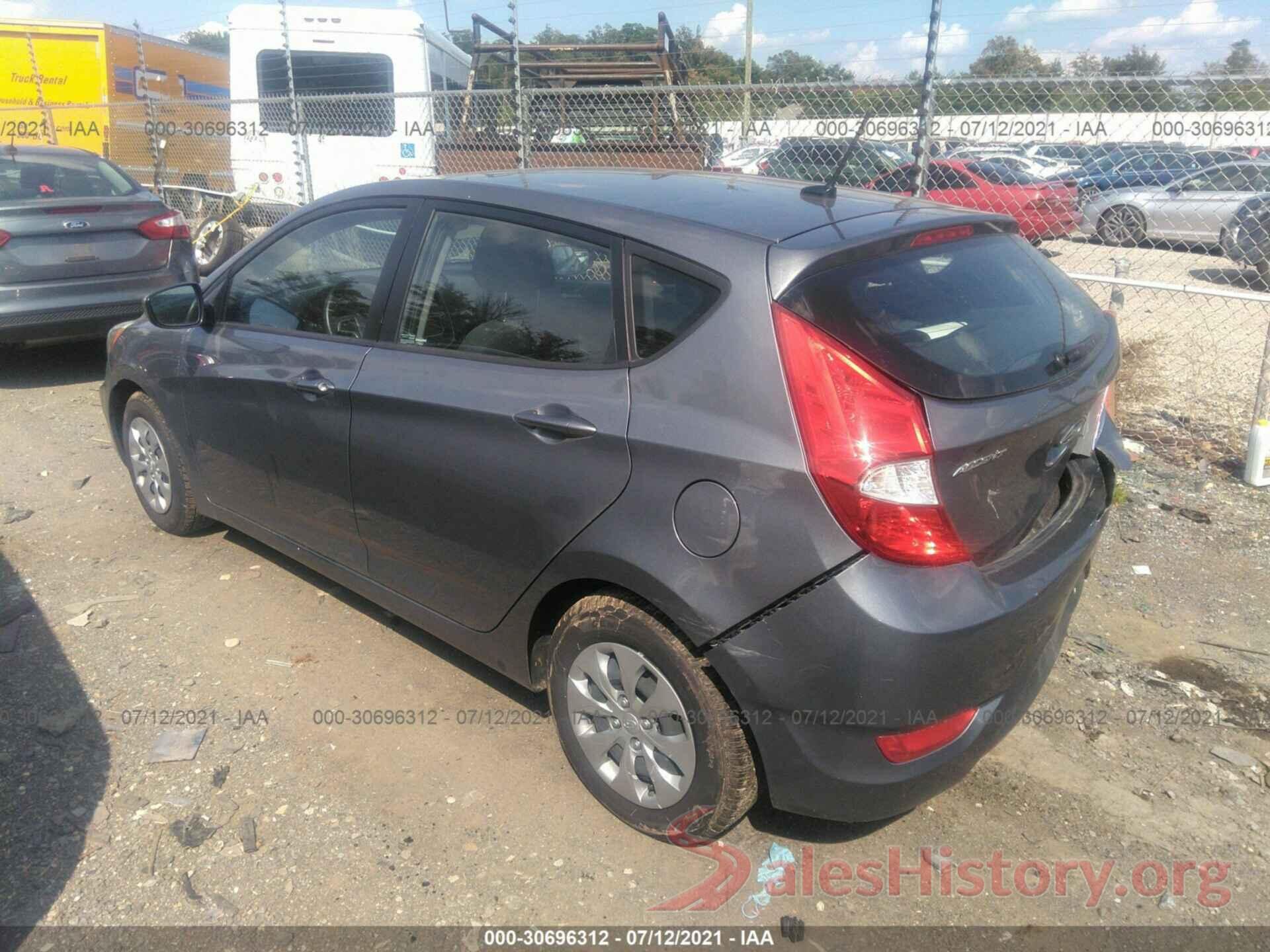 KMHCT5AE5HU320314 2017 HYUNDAI ACCENT