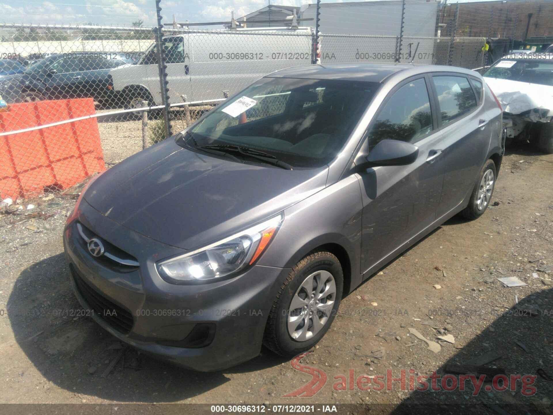 KMHCT5AE5HU320314 2017 HYUNDAI ACCENT