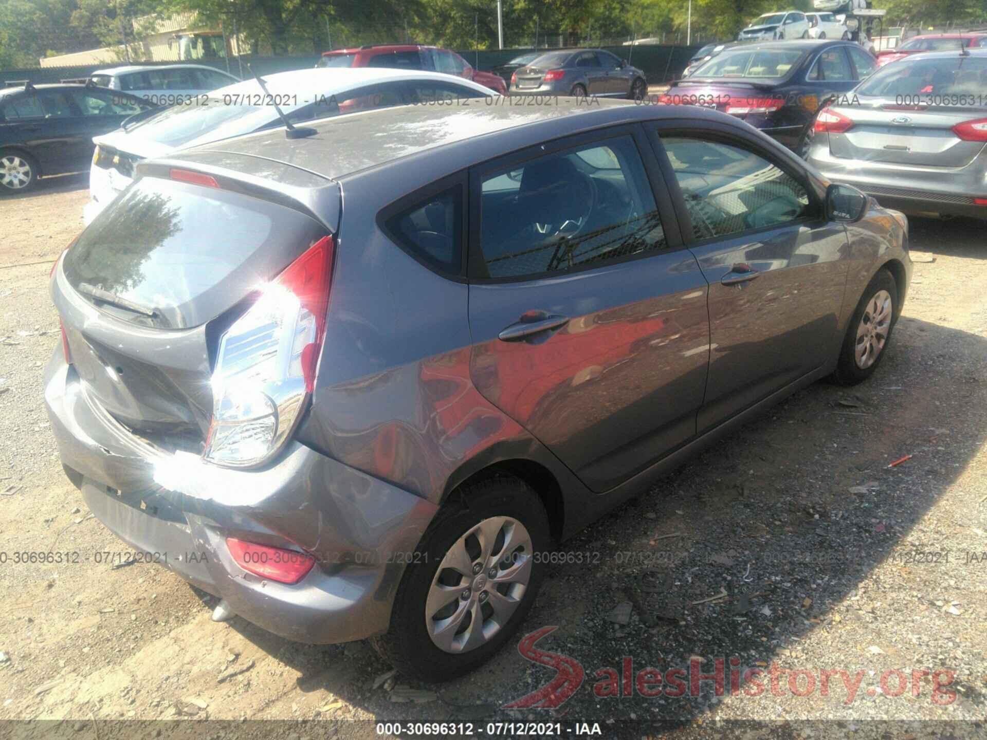 KMHCT5AE5HU320314 2017 HYUNDAI ACCENT