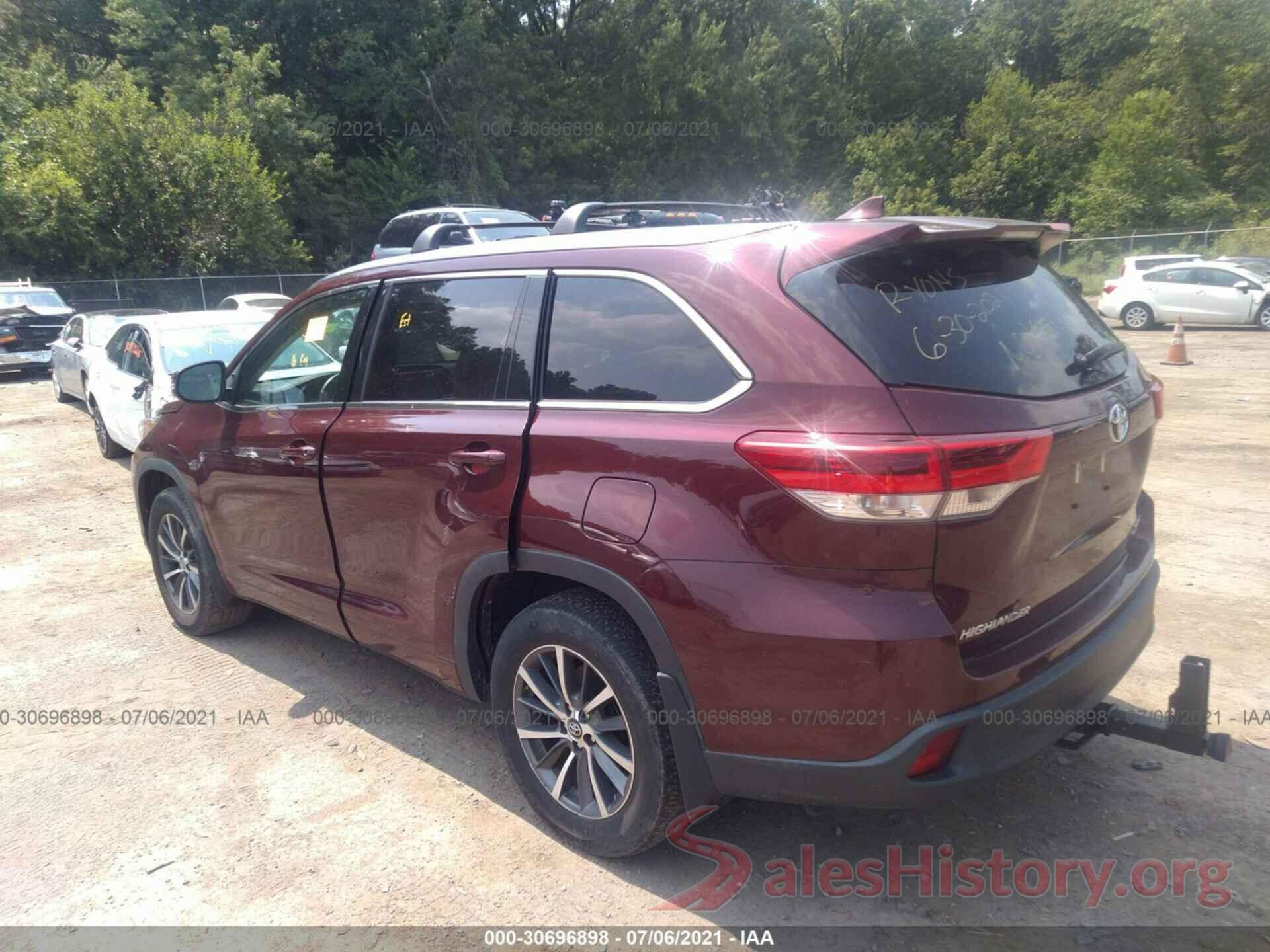 5TDJZRFH0JS496038 2018 TOYOTA HIGHLANDER