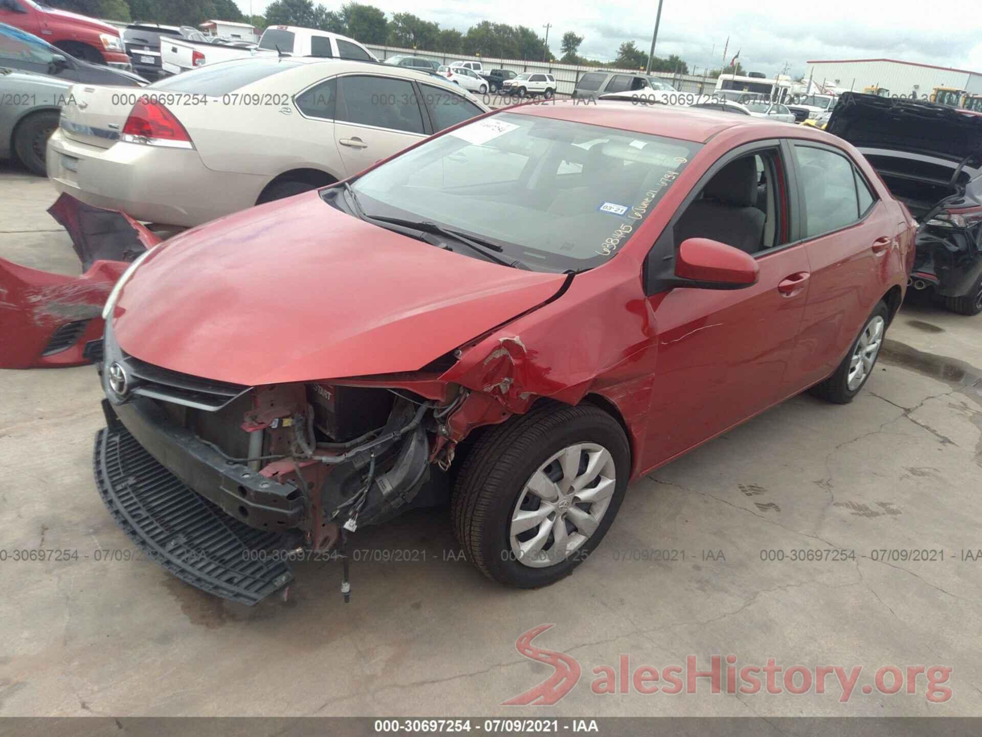 5YFBURHE4GP486734 2016 TOYOTA COROLLA