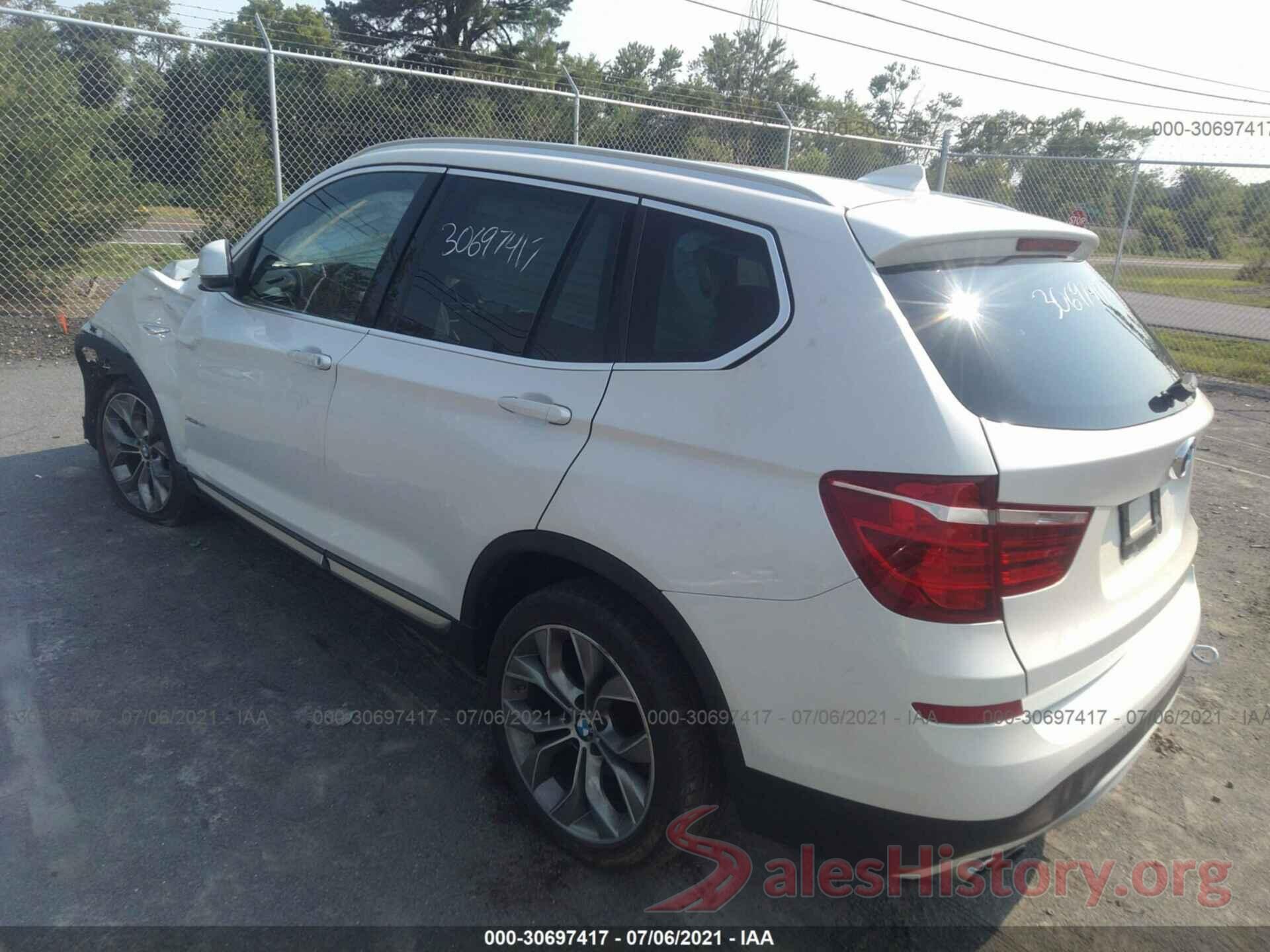 5UXWX7C5XH0U42591 2017 BMW X3