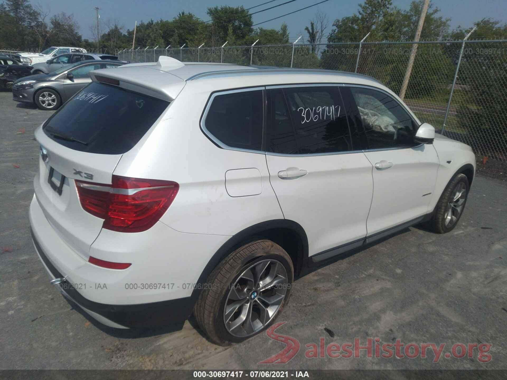 5UXWX7C5XH0U42591 2017 BMW X3