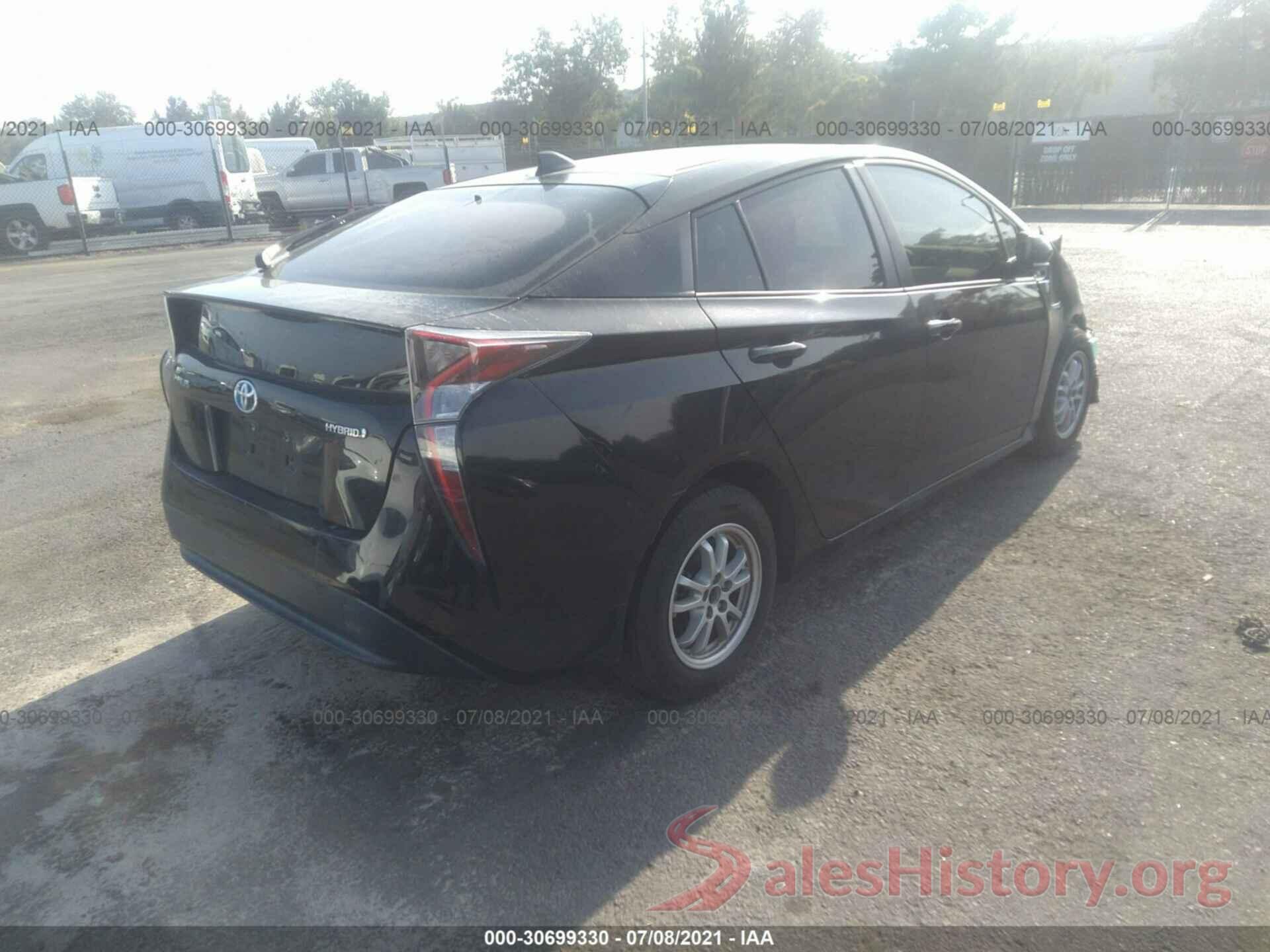 JTDKARFU4G3523082 2016 TOYOTA PRIUS