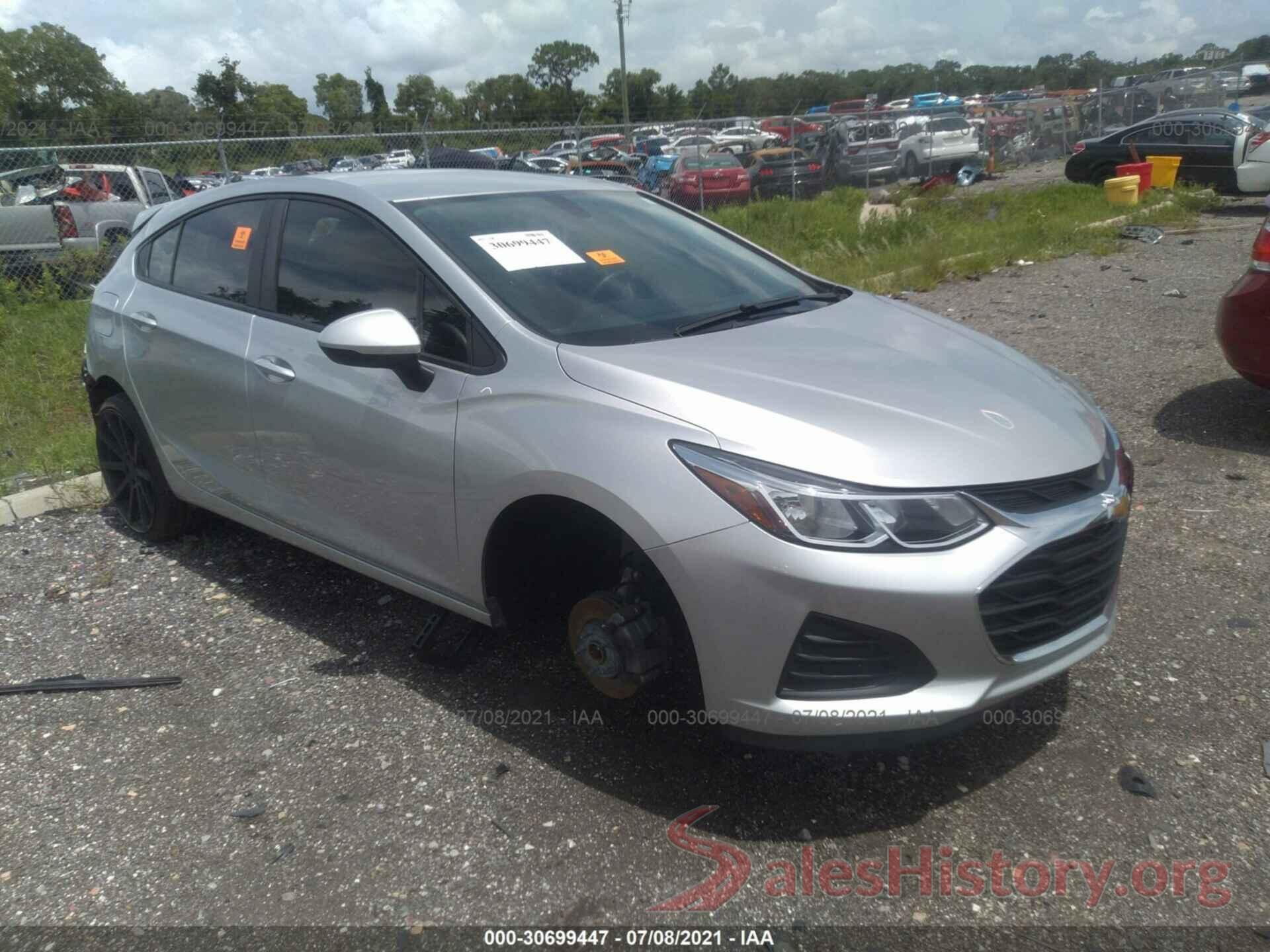 3G1BC6SM7KS614230 2019 CHEVROLET CRUZE