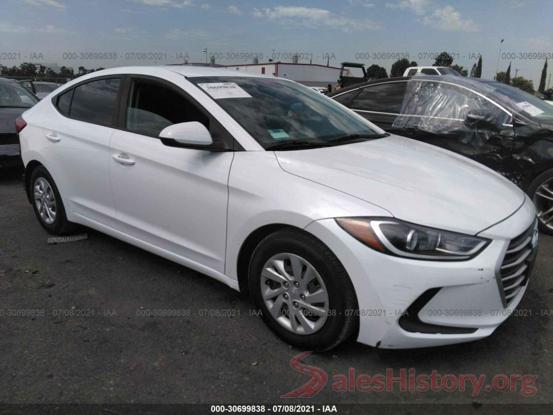 5NPD74LF0JH317107 2018 HYUNDAI ELANTRA