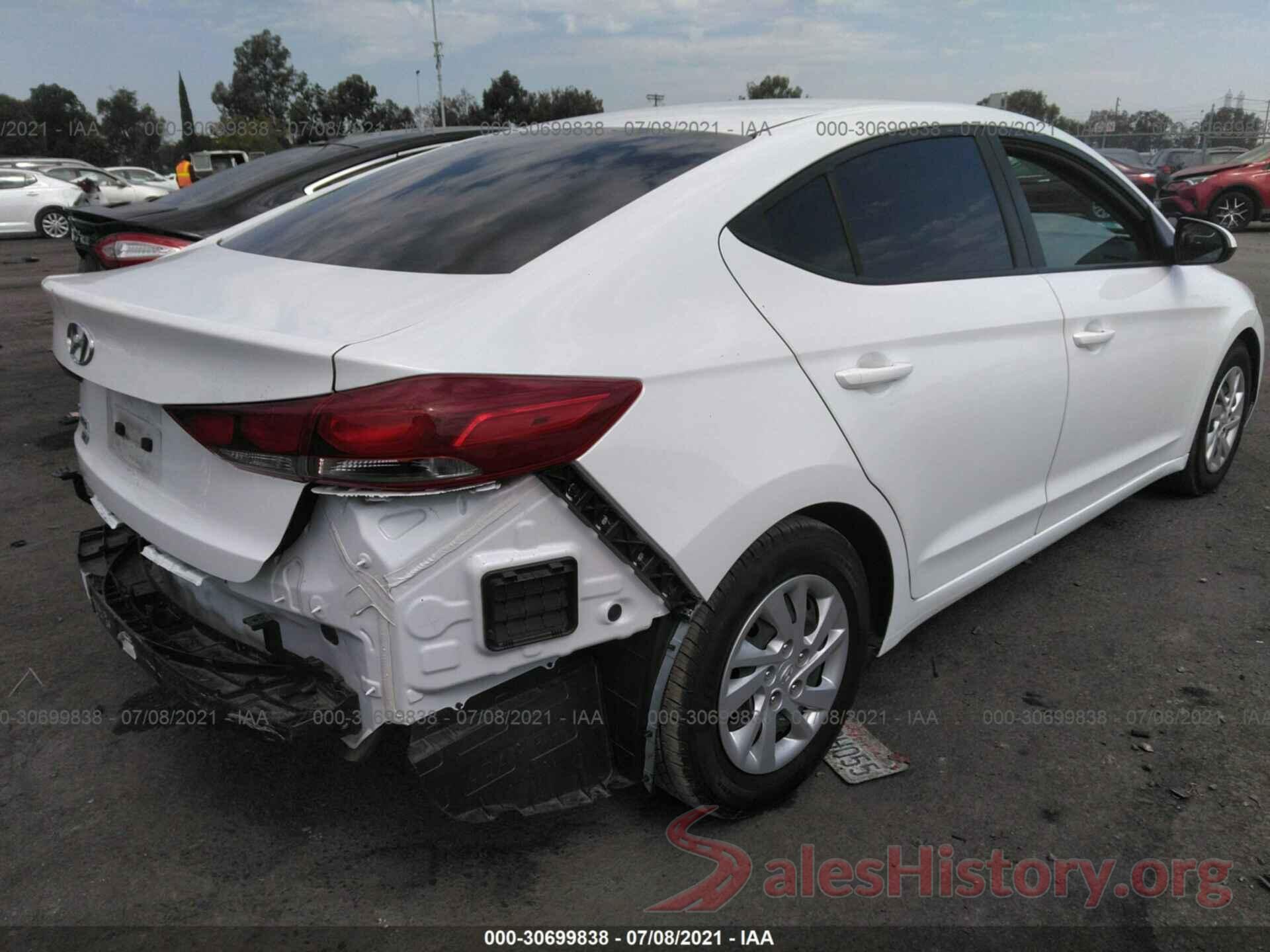 5NPD74LF0JH317107 2018 HYUNDAI ELANTRA