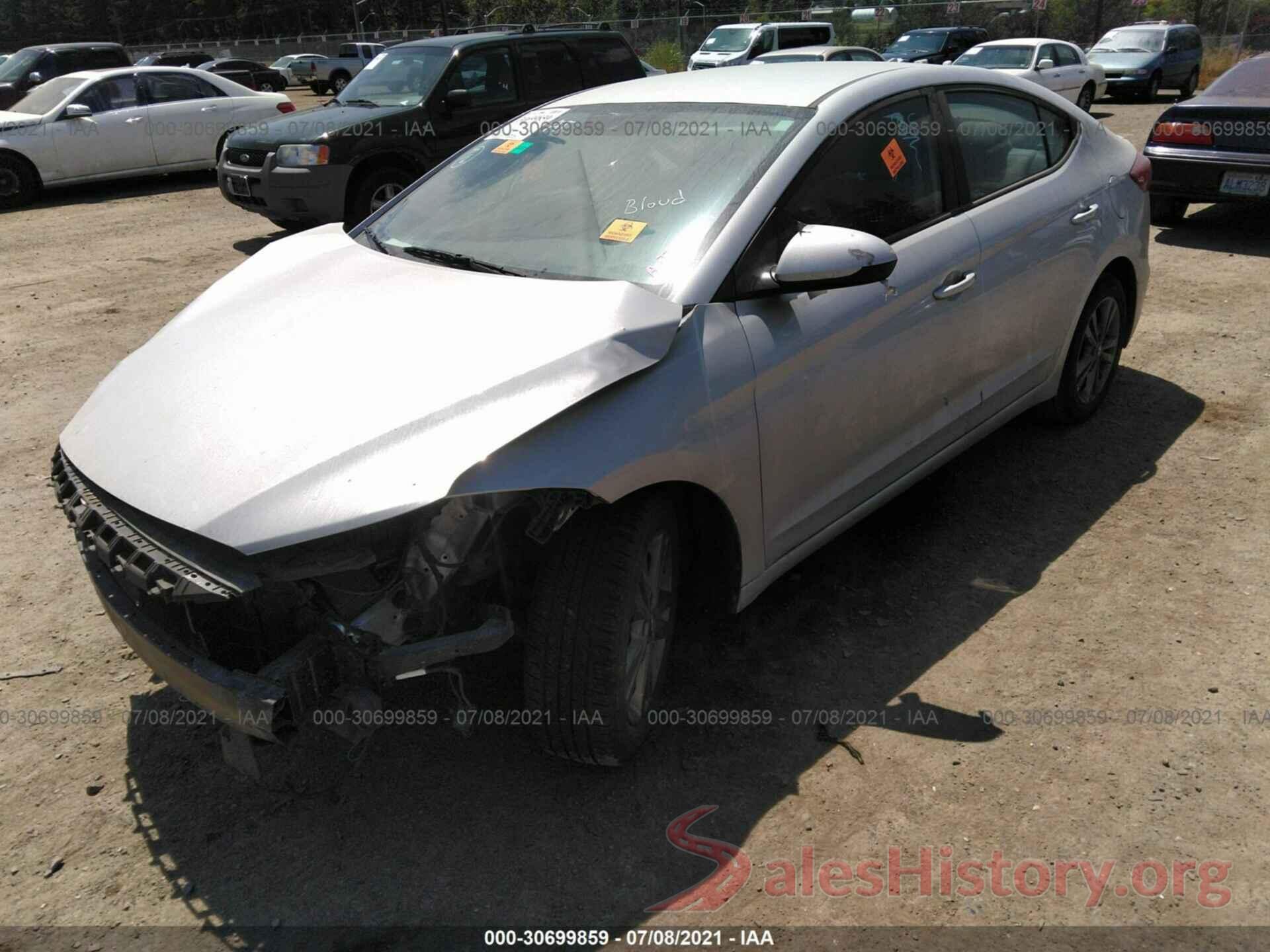 5NPD84LF0JH287961 2018 HYUNDAI ELANTRA