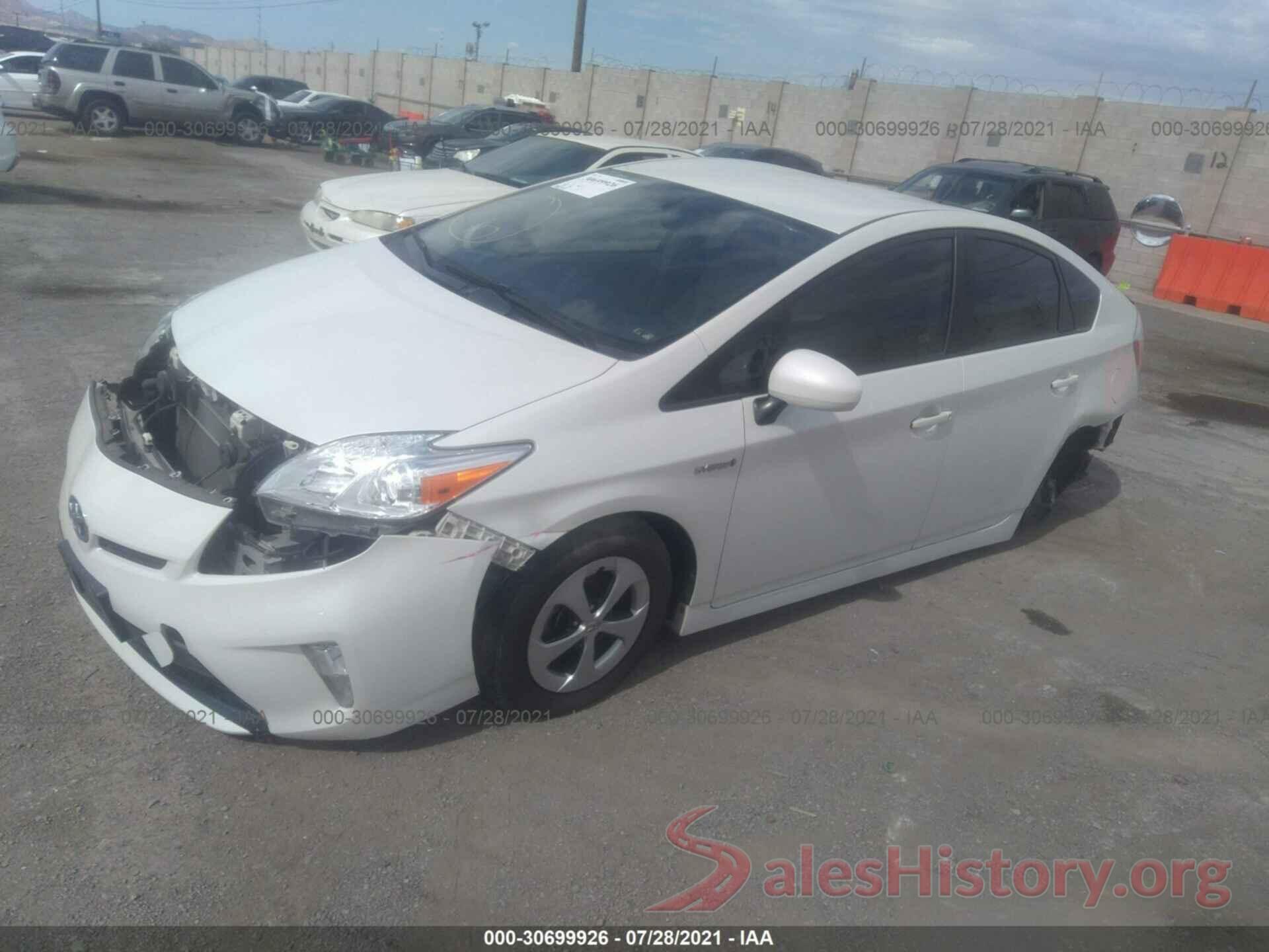 JTDKN3DU3F0455944 2015 TOYOTA PRIUS