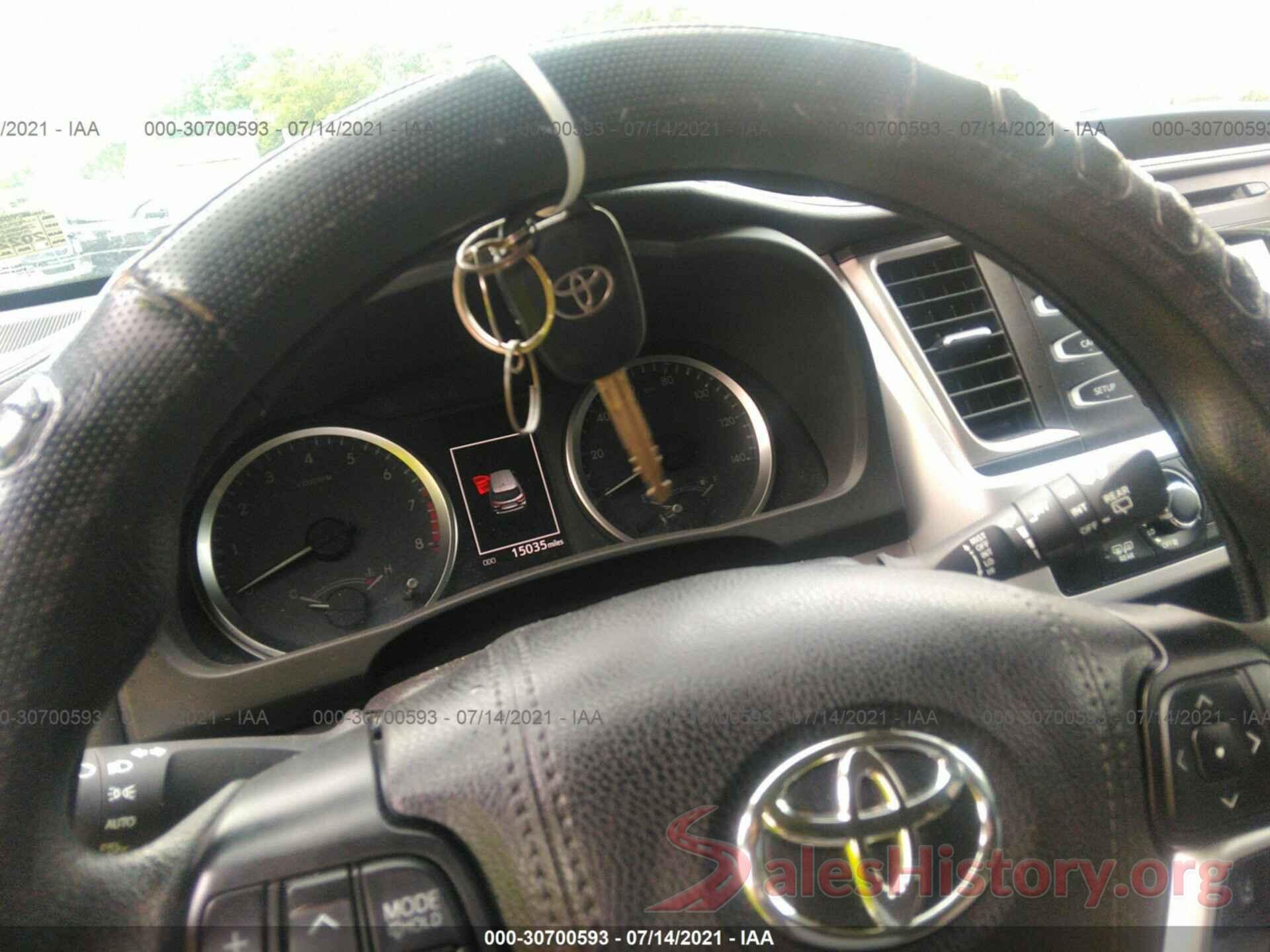 5TDBZRFH7KS975854 2019 TOYOTA HIGHLANDER