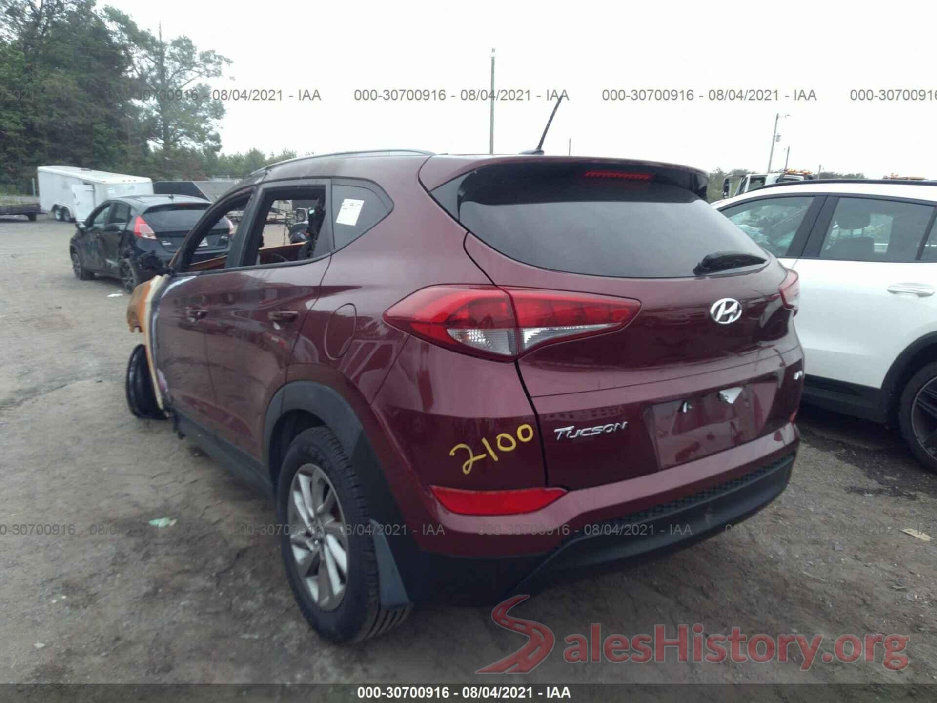 KM8J3CA4XGU109501 2016 HYUNDAI TUCSON