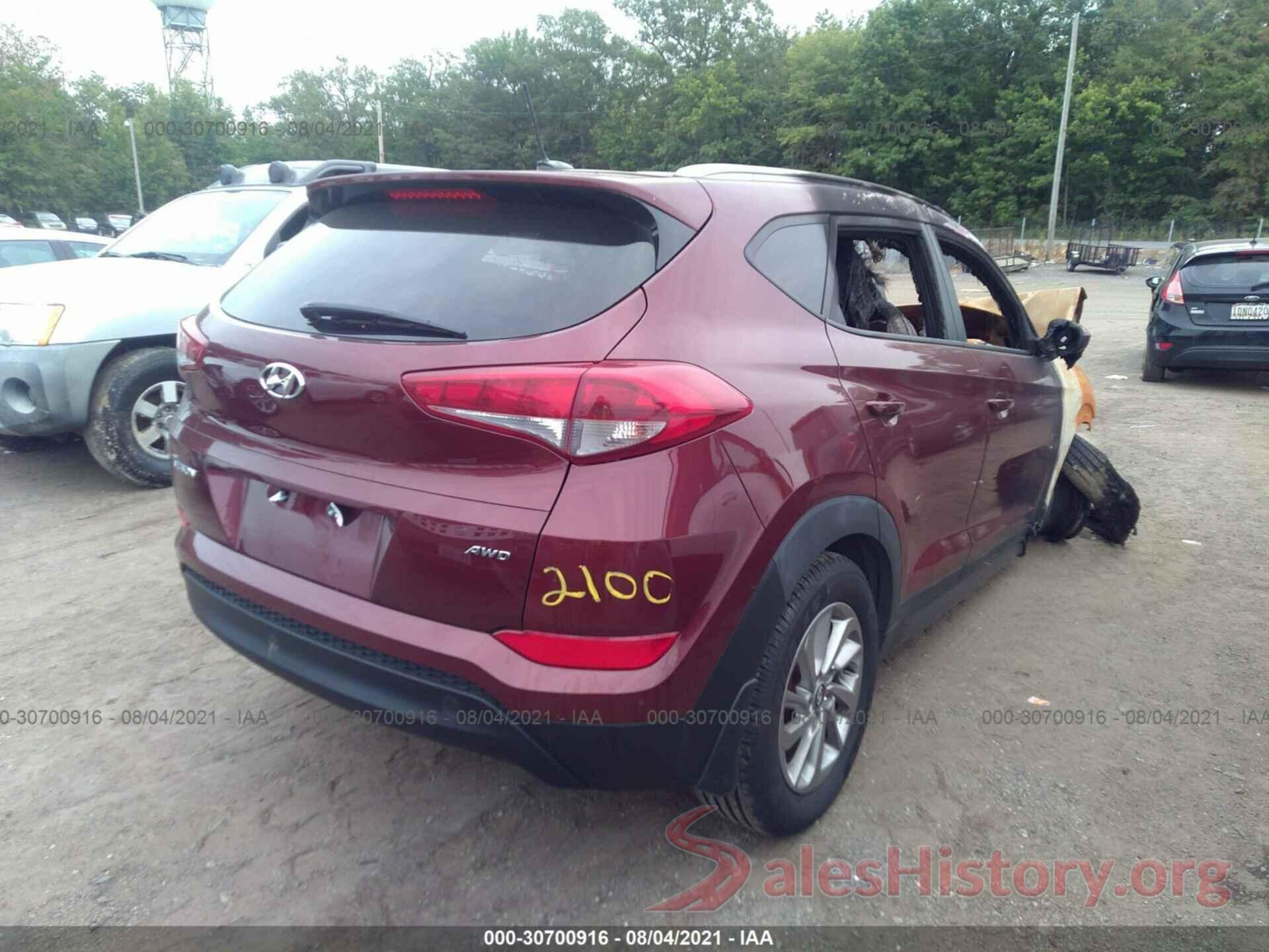 KM8J3CA4XGU109501 2016 HYUNDAI TUCSON